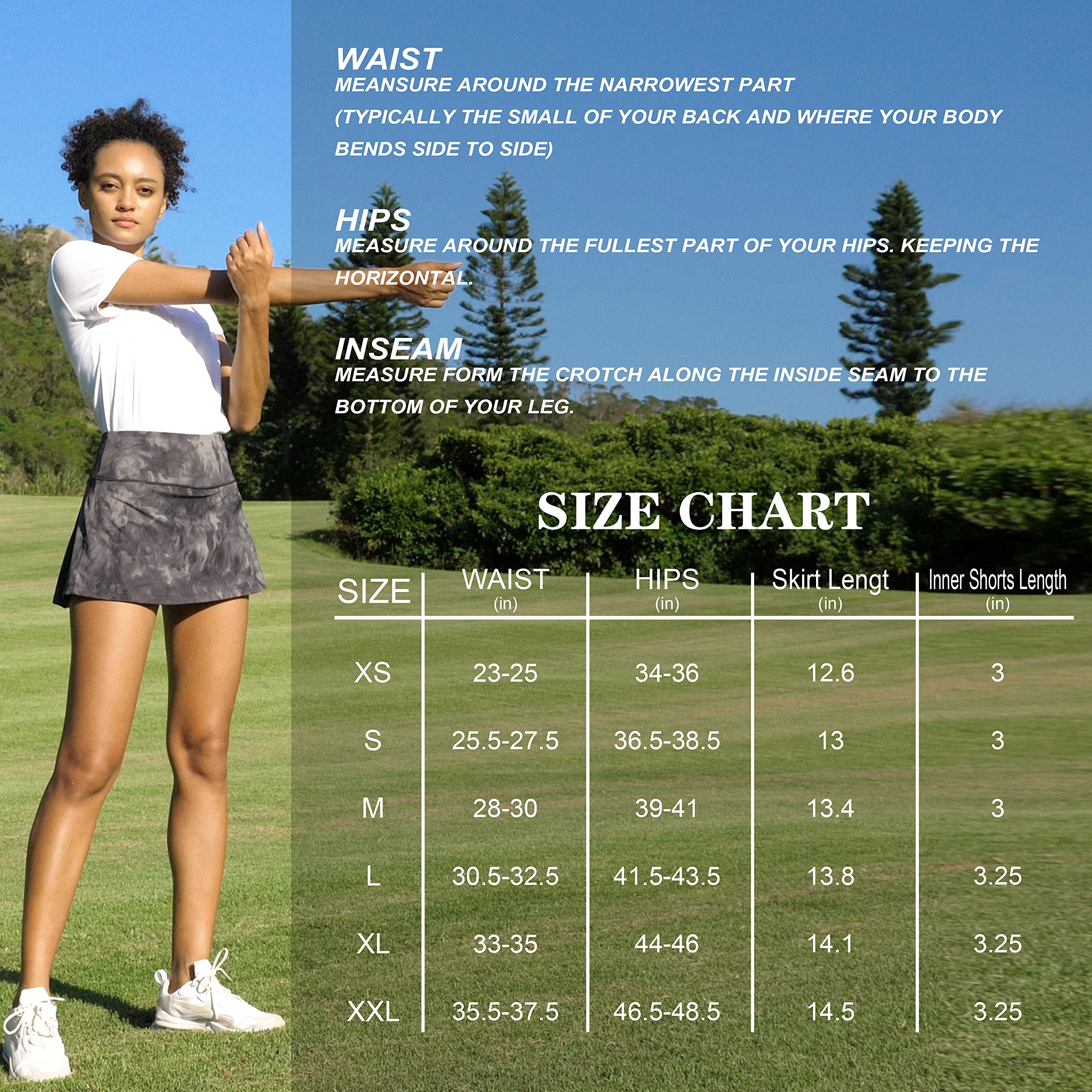 Soothfeel Women's Pleated Tennis Skirt with Pockets - High Waisted Athletic Skort for Golf, Running & Workout - Perfect for Tennis, Gym & Casual Wear