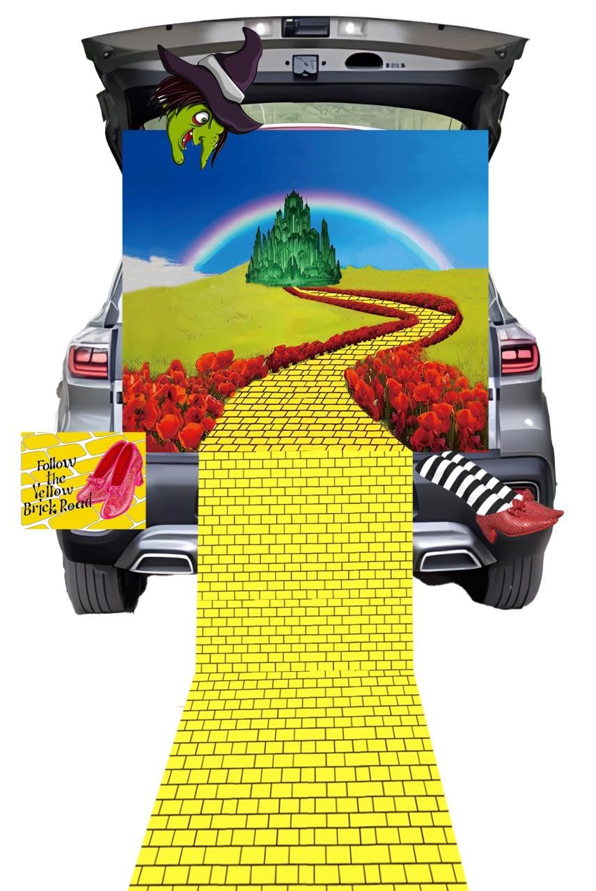 Halloween Trunk or Treat Car Decorations Kit for SUV - Witch & Wizard Themed Outdoor Party Supplies | Perfect for Church Events, School Carnivals & Neighborhood Trick-or-Treating