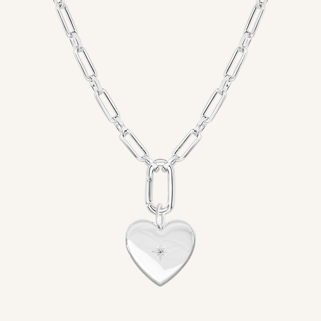 Behold Heart Photo Locket Necklace - Personalized Engravable Pendant for Loved Ones | Perfect for Anniversaries, Valentine's Day & Memorial Gifts