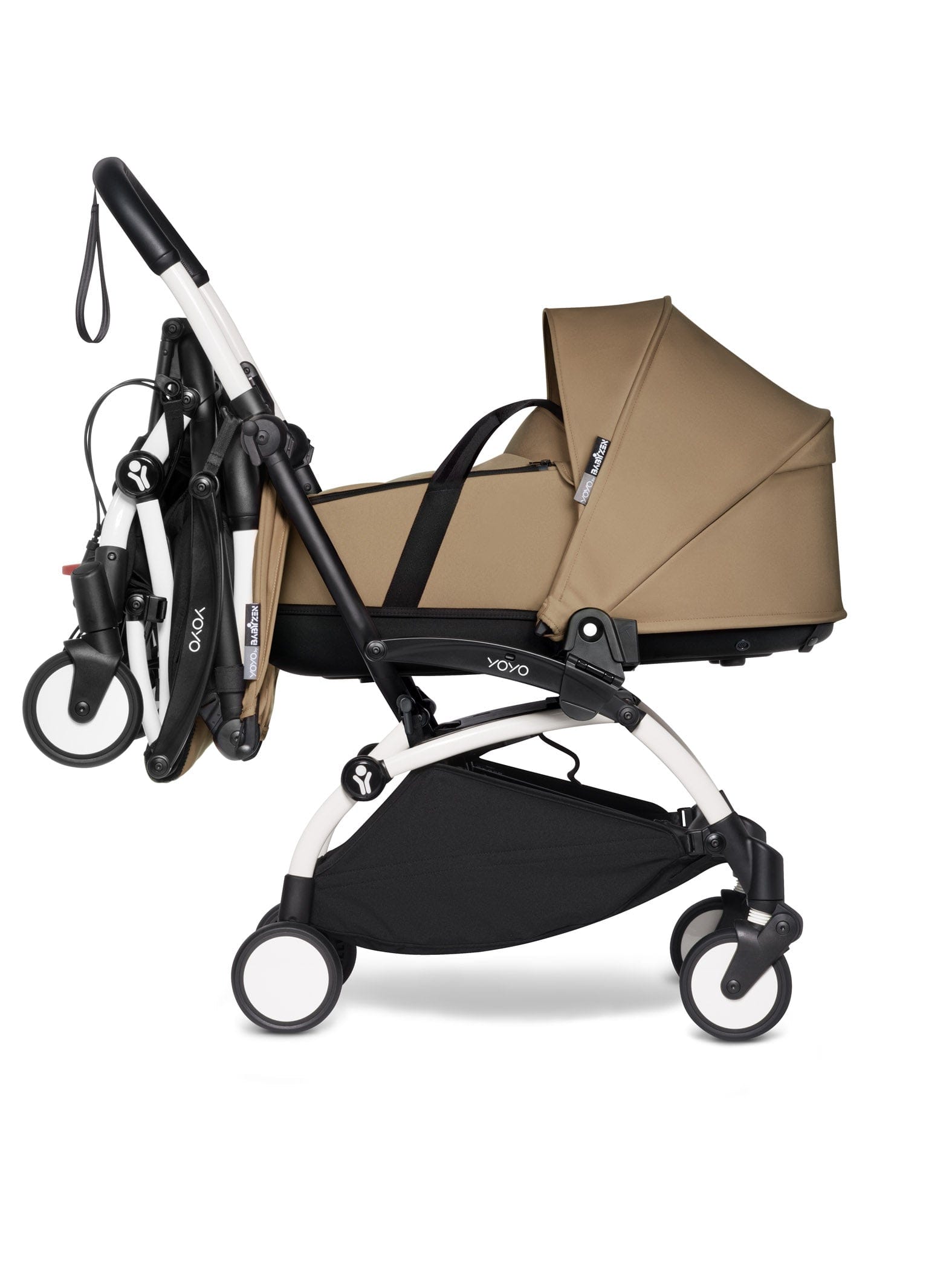 Stokke YOYO 3 Double Stroller with Bassinet & Toddler Seat - Lightweight Compact Travel Stroller for Twins or Siblings (Ages 0-4) | Perfect for City Walks, Air Travel & Everyday Use