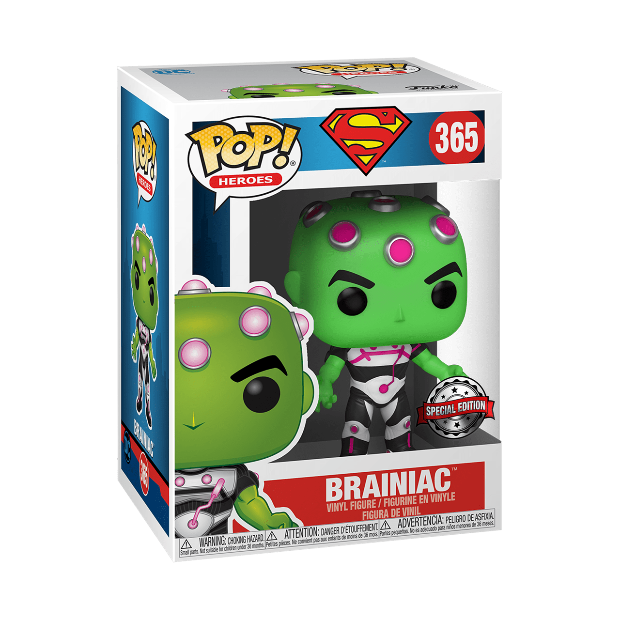 DC Comics Pop! Vinyl Figure Brainiac - Funko Pop! Collectible [SE] [365] - Perfect for Superhero Fans, Comic Book Collectors & Home Office Decor