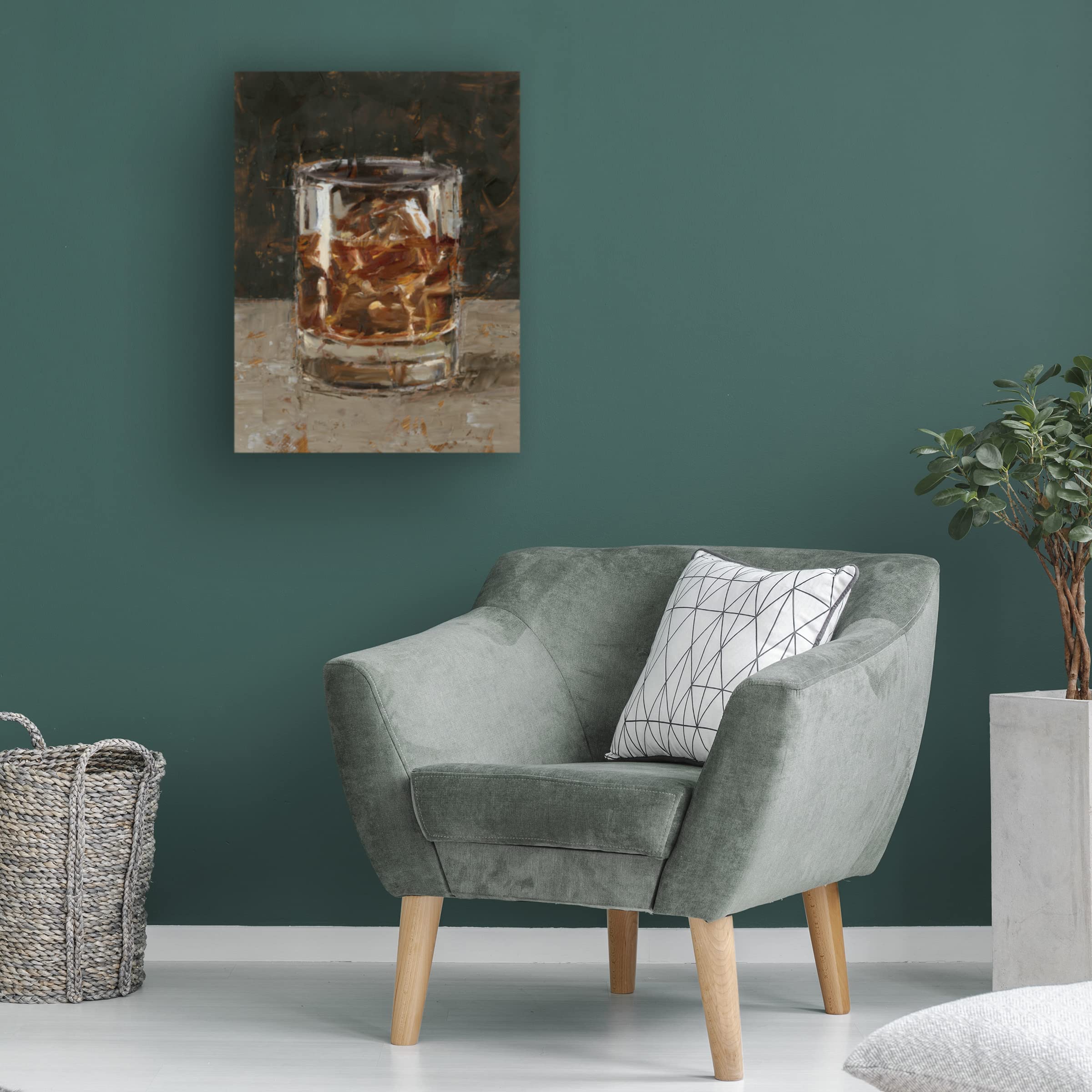 Ethan Harper 'The Hard Stuff I' Canvas Art Print 18x24 - Modern Wall Decor for Living Room, Bedroom & Office - Trademark Fine Art Collection