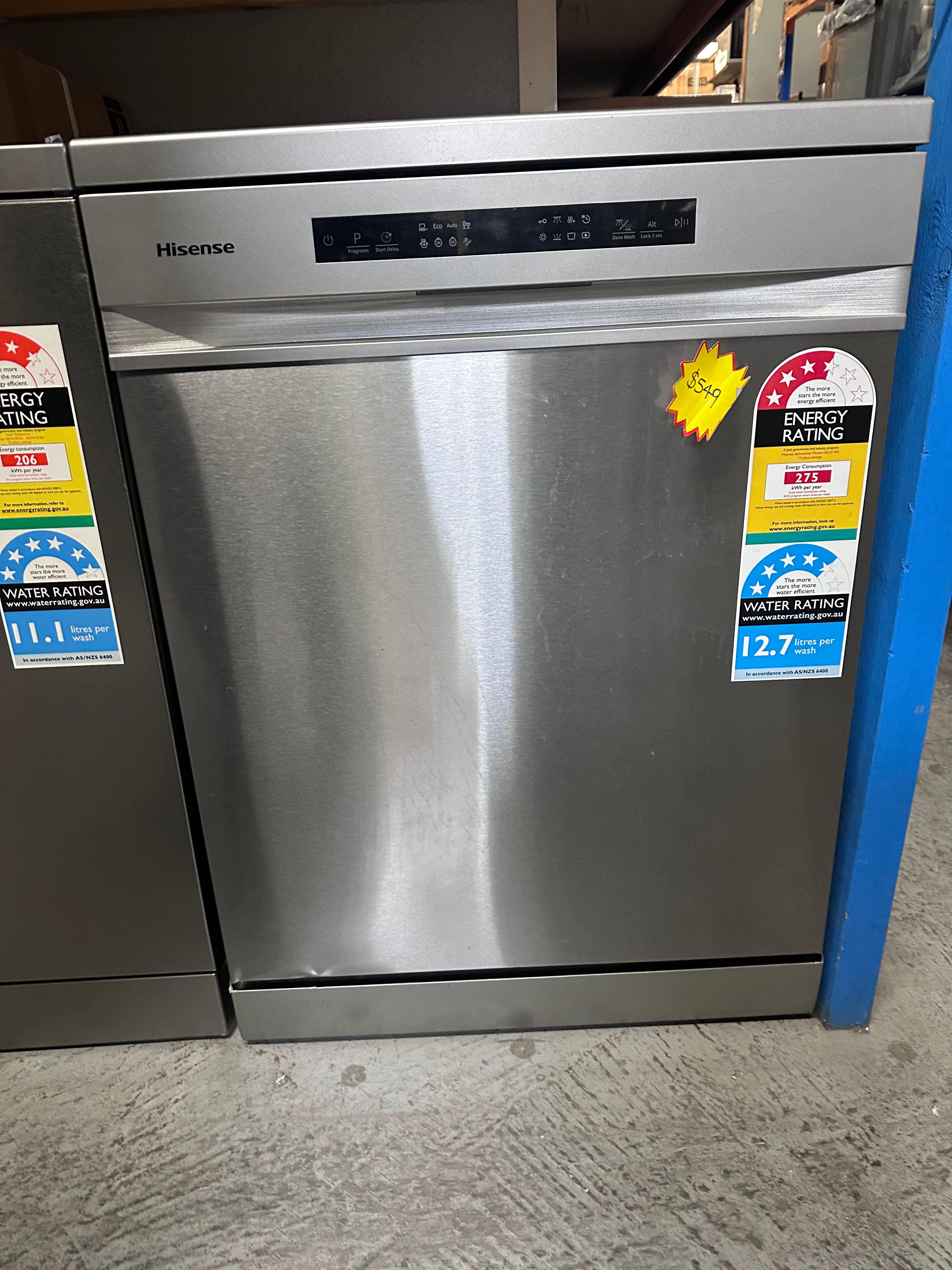 Hisense Stainless Steel Dishwasher - Energy Efficient, Quiet Operation (Factory Refurbished) - Perfect for Small Kitchens, Apartments & RV Living