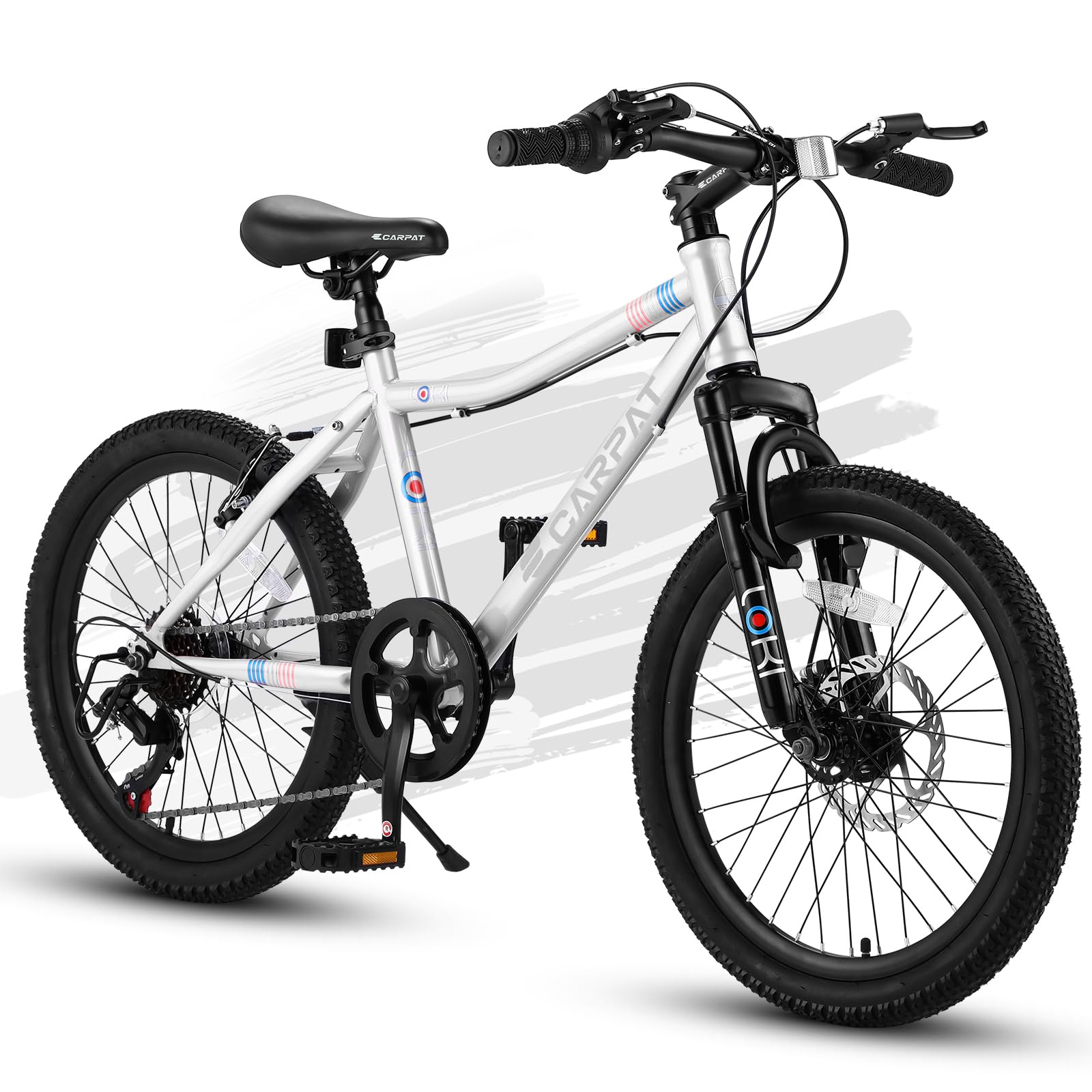 **Ecarpat 20 Inch Kids' Bike for Ages 6-12 | 7-Speed Mountain Bike for Boys & Girls | Birthday Gift | Outdoor, City & Snow Cycling | Pink, Blue, Green, White Options**    *(Perfect for Birthday Gifts, Outdoor Adventures, Commuting & Winter Riding!)*