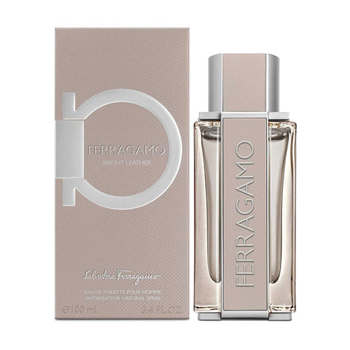 Salvatore Ferragamo Bright Leather 100ml Eau de Toilette for Men - Fresh Citrus & Woody Fragrance for Daytime Wear & Special Occasions
