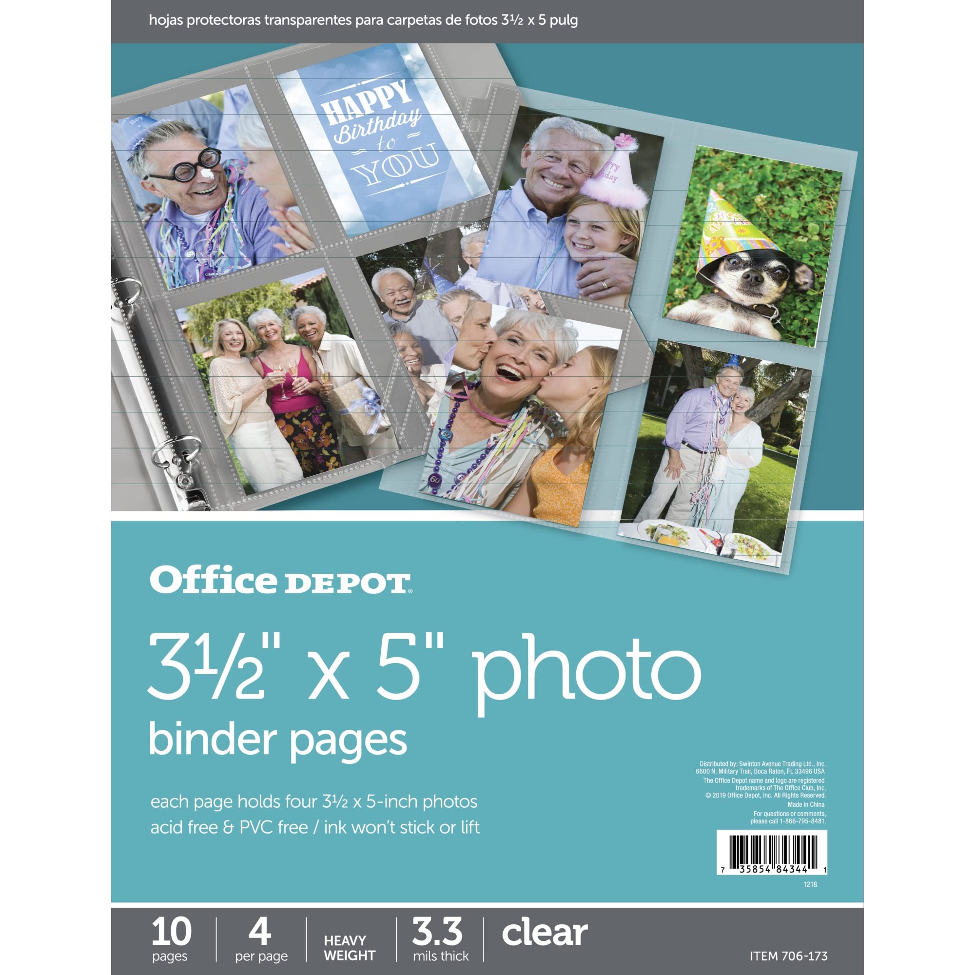 Office Depot 3x5 Photo Pages, 10-Pack for Albums & Scrapbooks