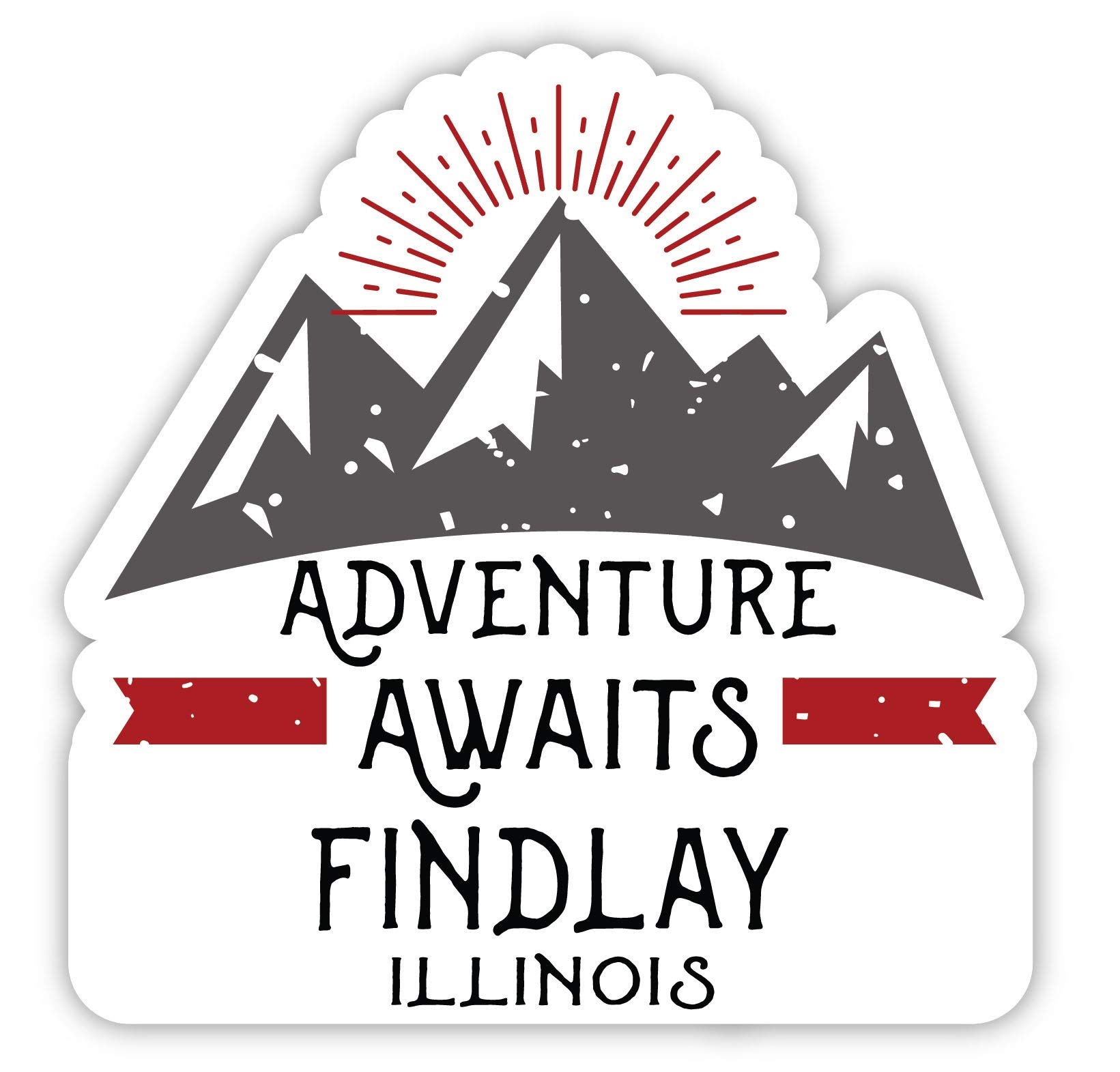 Findlay Illinois Souvenir 4-Inch Fridge Magnet - Adventure Awaits Design - Perfect for Travel Memories, Home Decor & Gift Giving