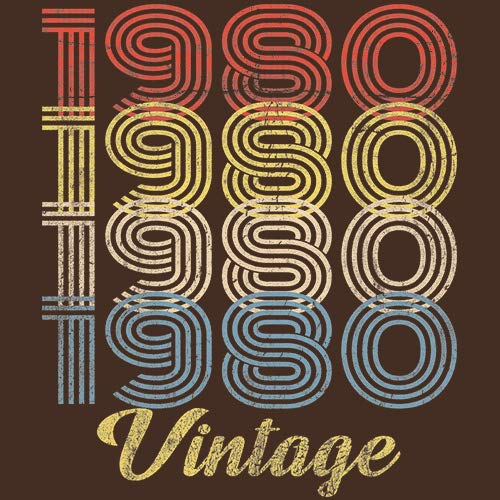 Vintage 1980 Retro 45th Birthday T-Shirt for Men - Funny 45 Year Old Gift Idea - Perfect for 1980s Themed Parties & Milestone Celebrations