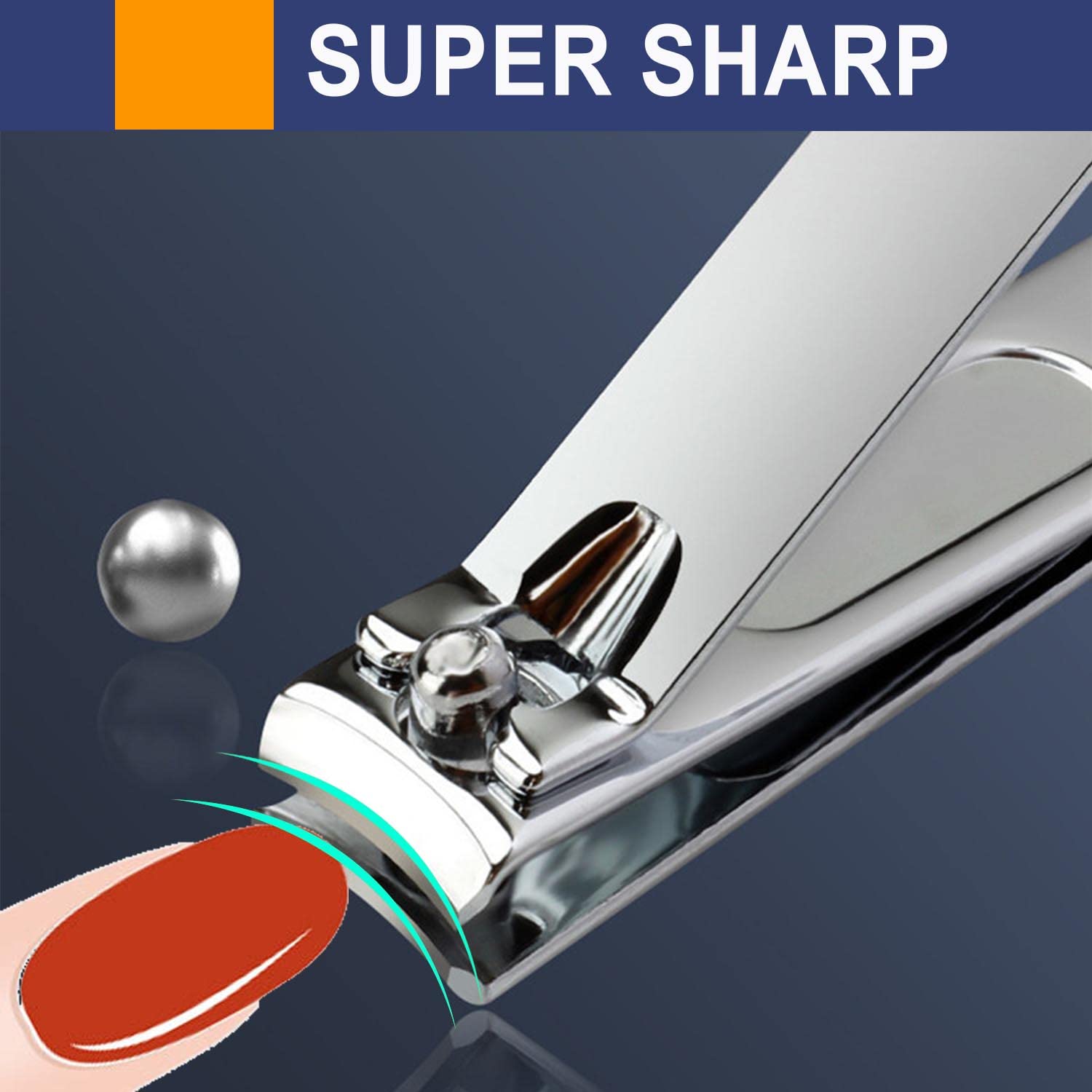 Premium Stainless Steel Nail Clippers Set - Heavy Duty Fingernail & Toenail Clippers for Men & Women - Perfect for Home, Travel, and Salon Use