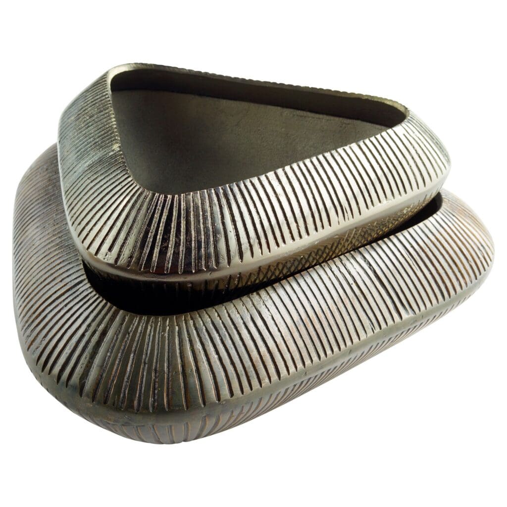 Cyan Design 11526 Prism Bowl - Antique Bronze Small Decorative Bowl for Home Decor, Centerpiece, Tabletop Display, and Gift Giving