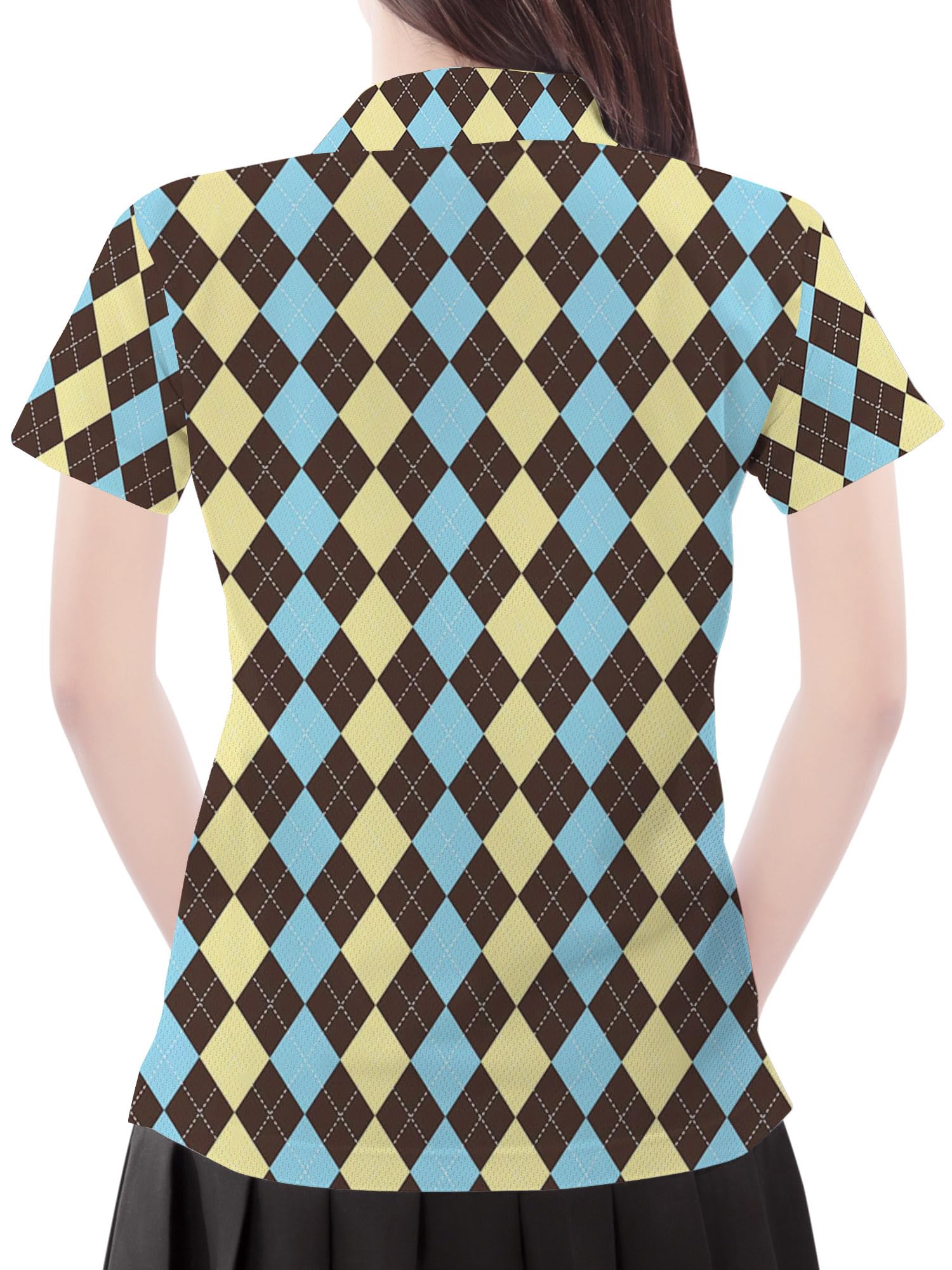 Women's Golf Polo Shirts - Funny Printed Design, Breathable & Comfortable Golf Outfits - Perfect Gift for Female Golf Lovers - Ideal for Golf Courses, Tournaments & Casual Wear
