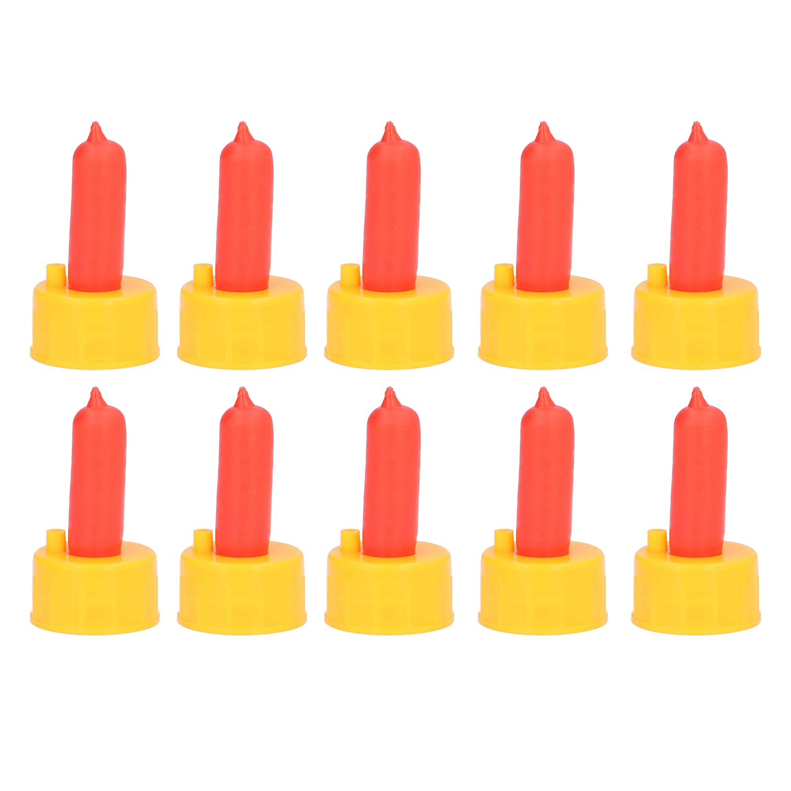 10Pcs 5.5x3cm Goat Nursing Nipples - Soft Calf & Lamb Feeding Bottle Teats - Small Animal Milk Drink Nipples for Orphaned Pets - Perfect for Goat Kids, Lambs, Puppies & Kittens - Durable Pacifier for Milk Feeder Bottles