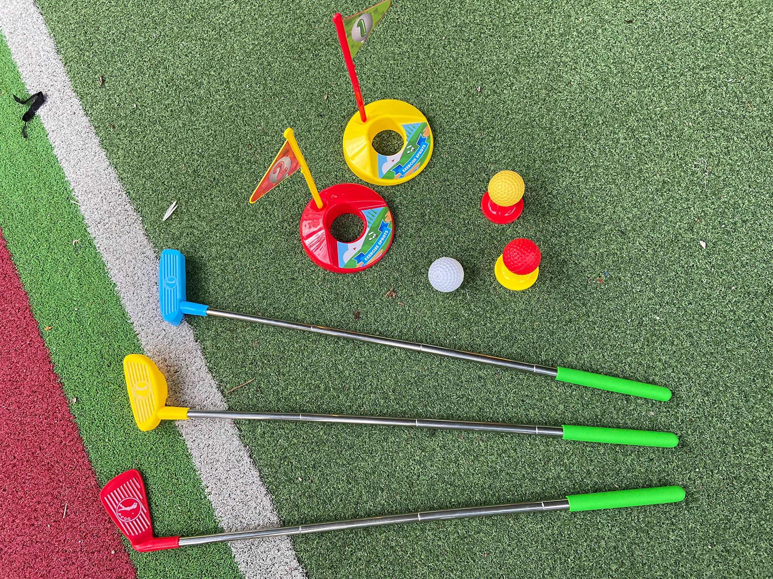 Best Kids Golf Set for Toddlers - 12 Mini Golf Balls, Outdoor Sports Toy Set for Children - Perfect for Backyard Play, Birthday Gifts & Family Fun Activities