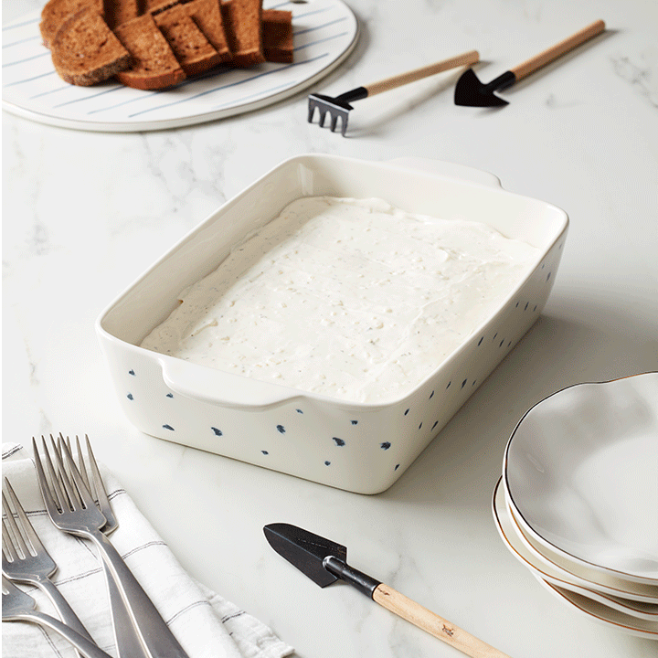 Blue Bay 2-Piece Rectangular Baking Dish Set - Oven Safe Ceramic Bakeware for Casseroles, Lasagna & Desserts - Perfect for Family Dinners & Holiday Cooking