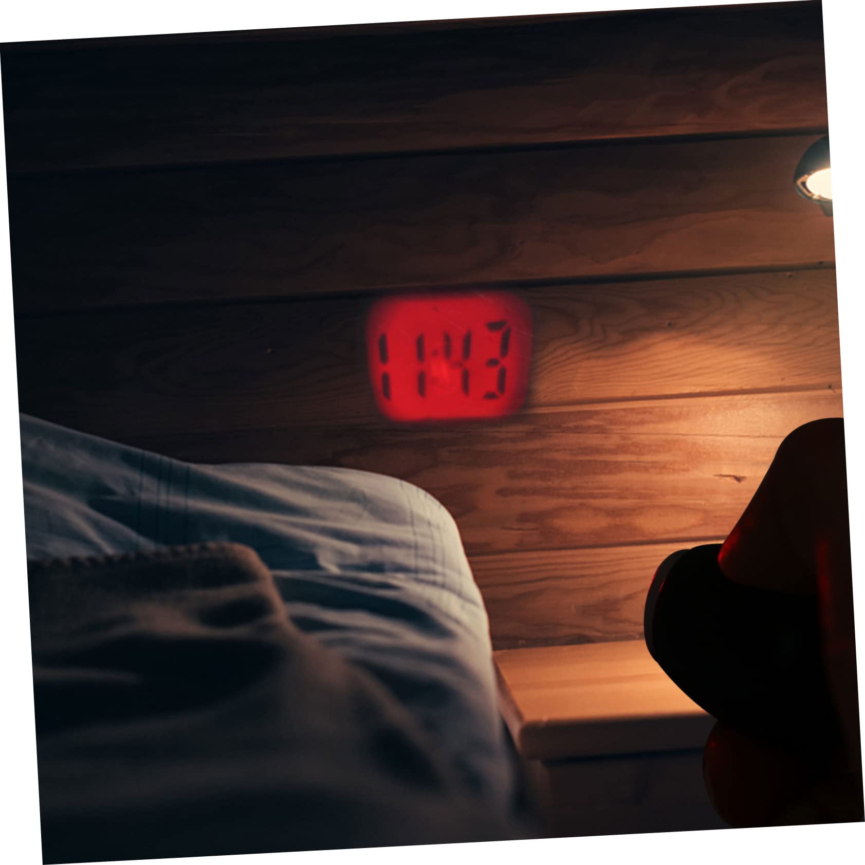 Cabilock 3-Pack Kids Digital LED Projection Alarm Clock Keychain - Portable Travel Clock with Ceiling Time Projector, Timer & Night Light | Perfect for Bedrooms, Travel, Gifts and School Use