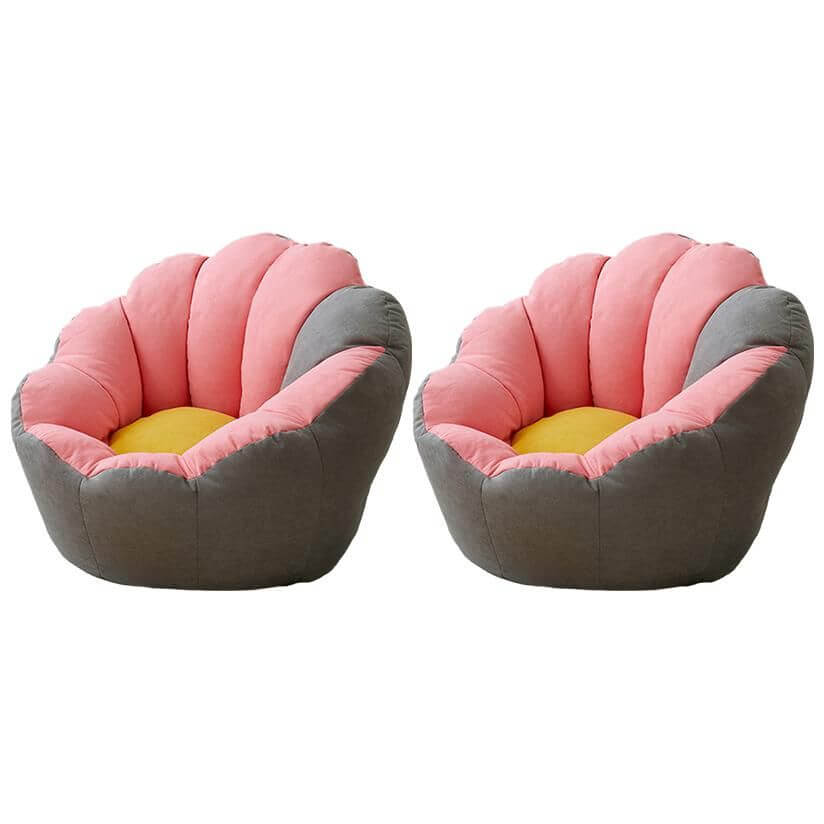 Stylish Minimalist Solid Lemon Yellow Cotton Blend Papasan Chair with Removable Slipcover & Sewn Pillow - Perfect for Living Room, Bedroom, Nursery or Outdoor Relaxation
