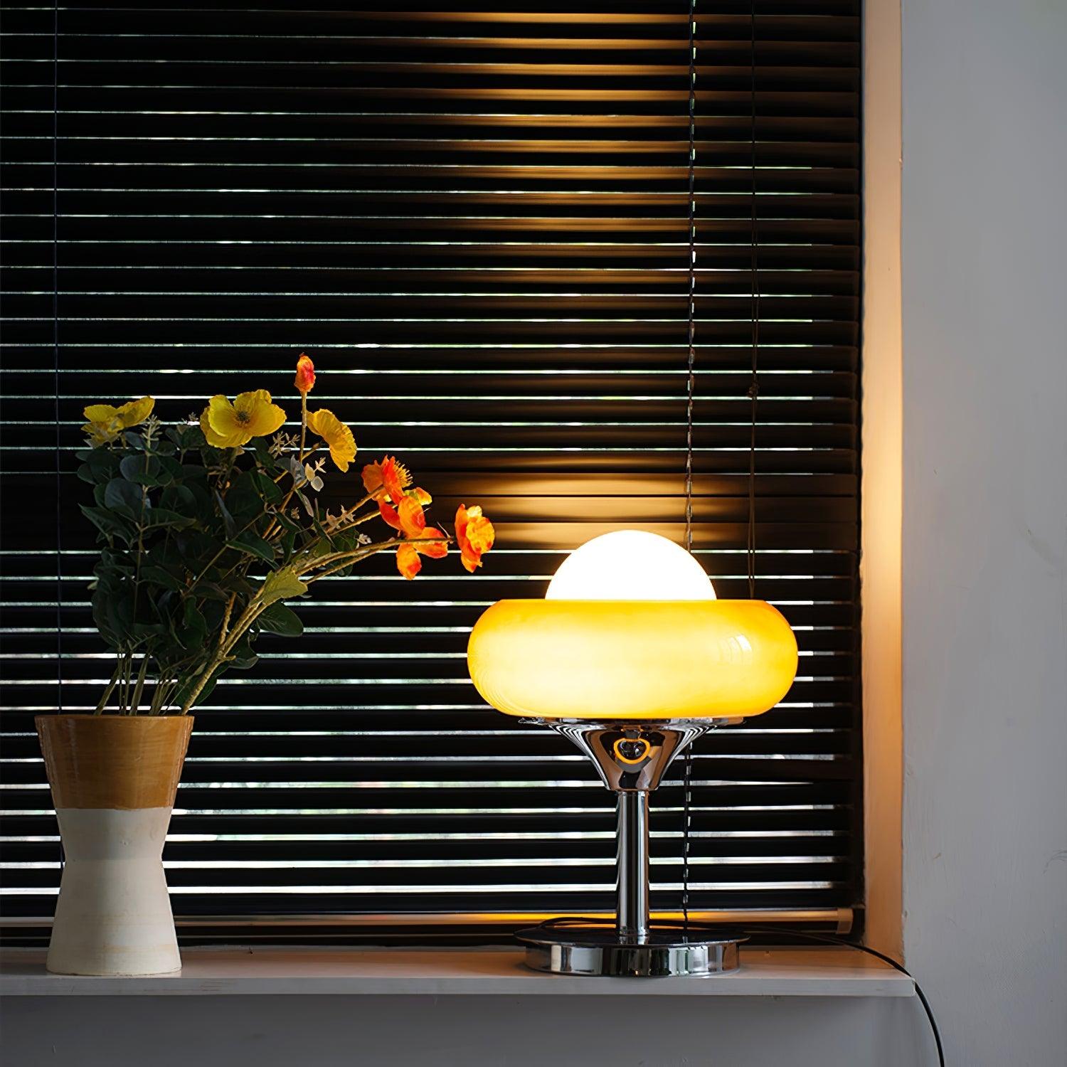 Harvey Table Lamp - Modern LED Desk Light for Home Office, Bedroom & Living Room - Adjustable Brightness & Warm White Light for Reading & Working