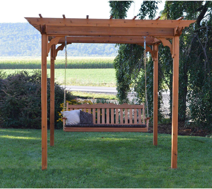 Regallion Outdoor Wooden Pergola Kit with Swing Hangers - 6x8, 8x8 & 8x10 Sizes - Perfect for Backyard, Garden, Patio & Deck Shade Structure
