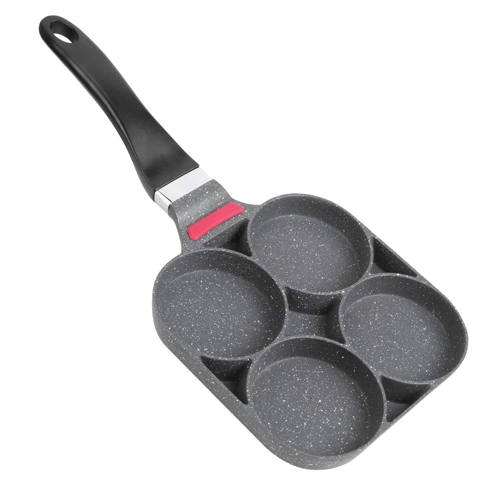 Yosoo123 Aluminum Pancake Pan - Non-Stick Breakfast Frying Pan with Handle for Eggs, Hamburgers & Cooking on Open Flame | Perfect for Camping, RV Trips & Outdoor Cooking