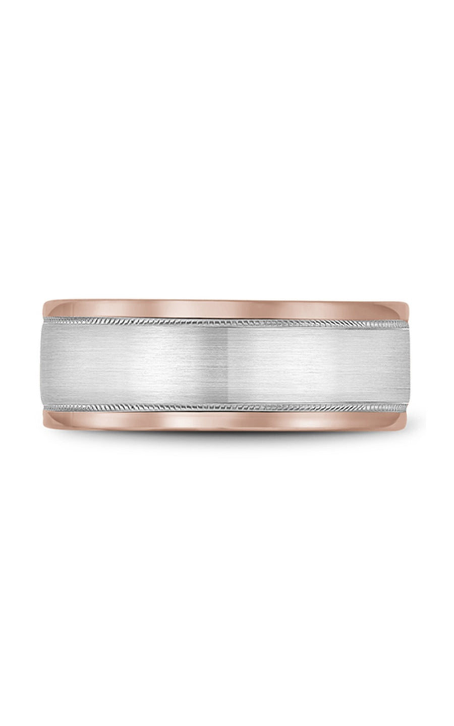 Bleu Royale Men's Wedding Band Ring RYL 038WR85 - 14K White Gold Classic Comfort Fit Wedding Ring for Groom, Engagement, Anniversary Gift (Ideal for Formal Events & Special Occasions)