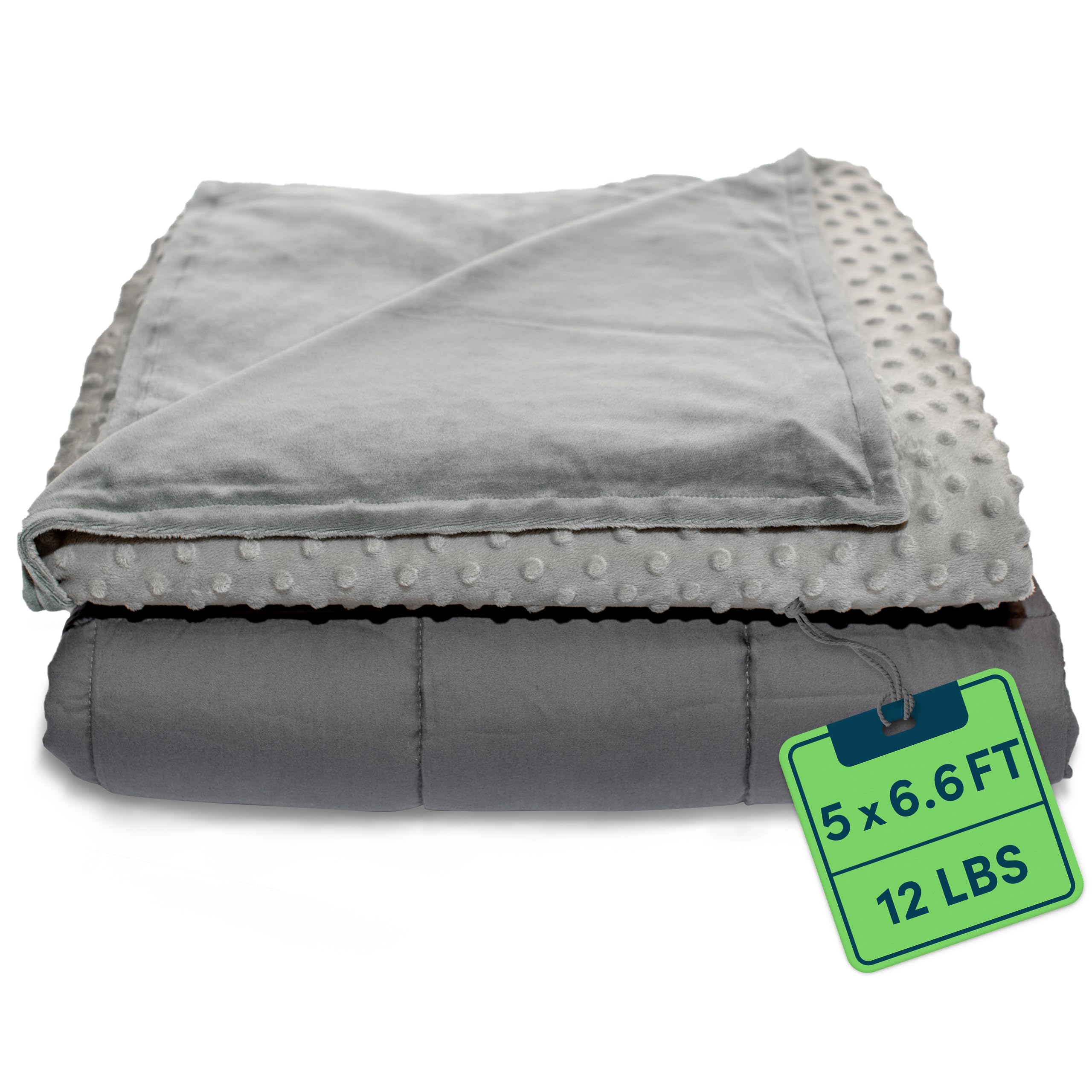 Premium 12 LB Weighted Blanket for Kids - Queen Size 60