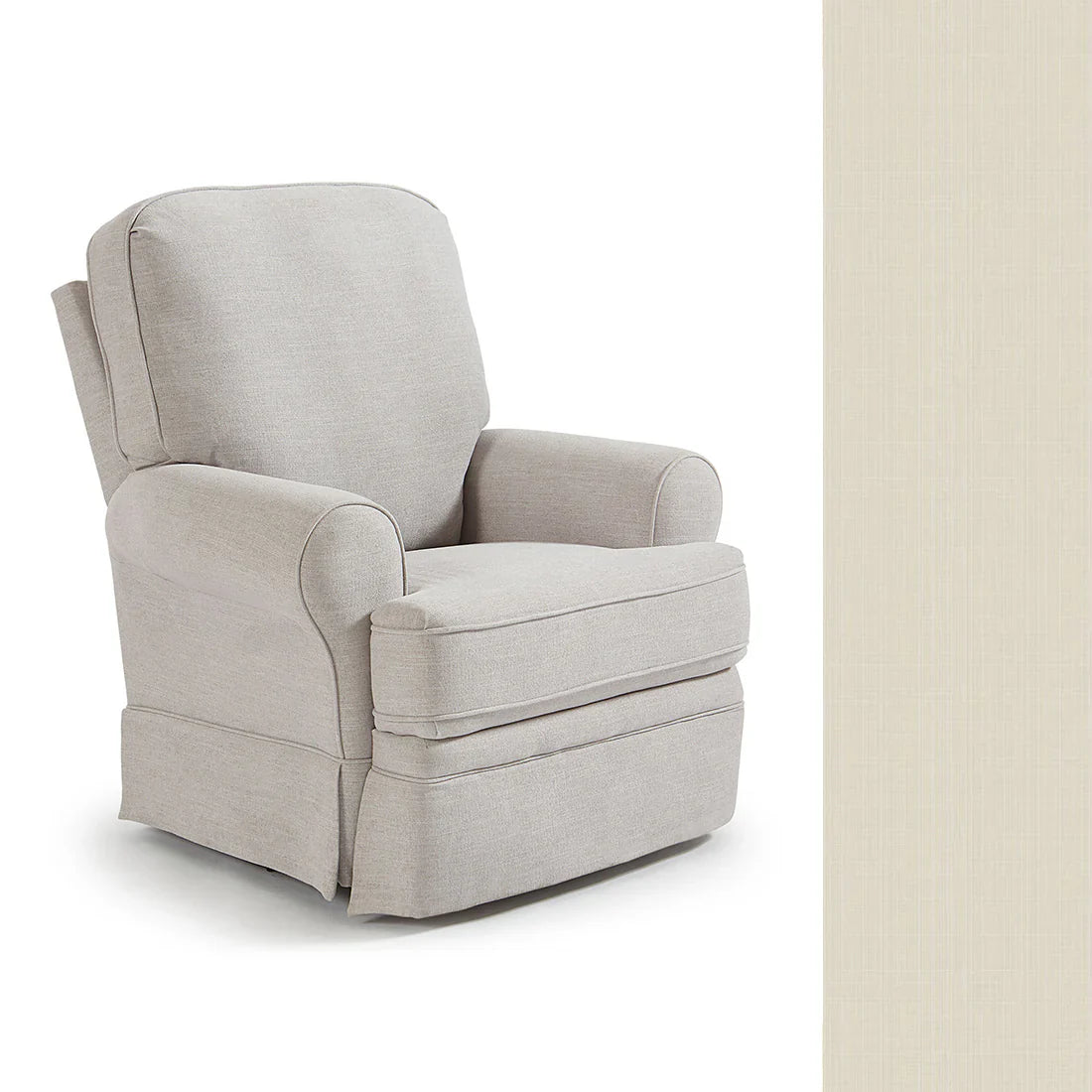 Juliana Swivel Glider Recliner Chair - Best Comfortable Modern Living Room Furniture for Relaxing, Reading & Nursing - Soft Upholstered Accent Chair with Smooth 360° Rotation