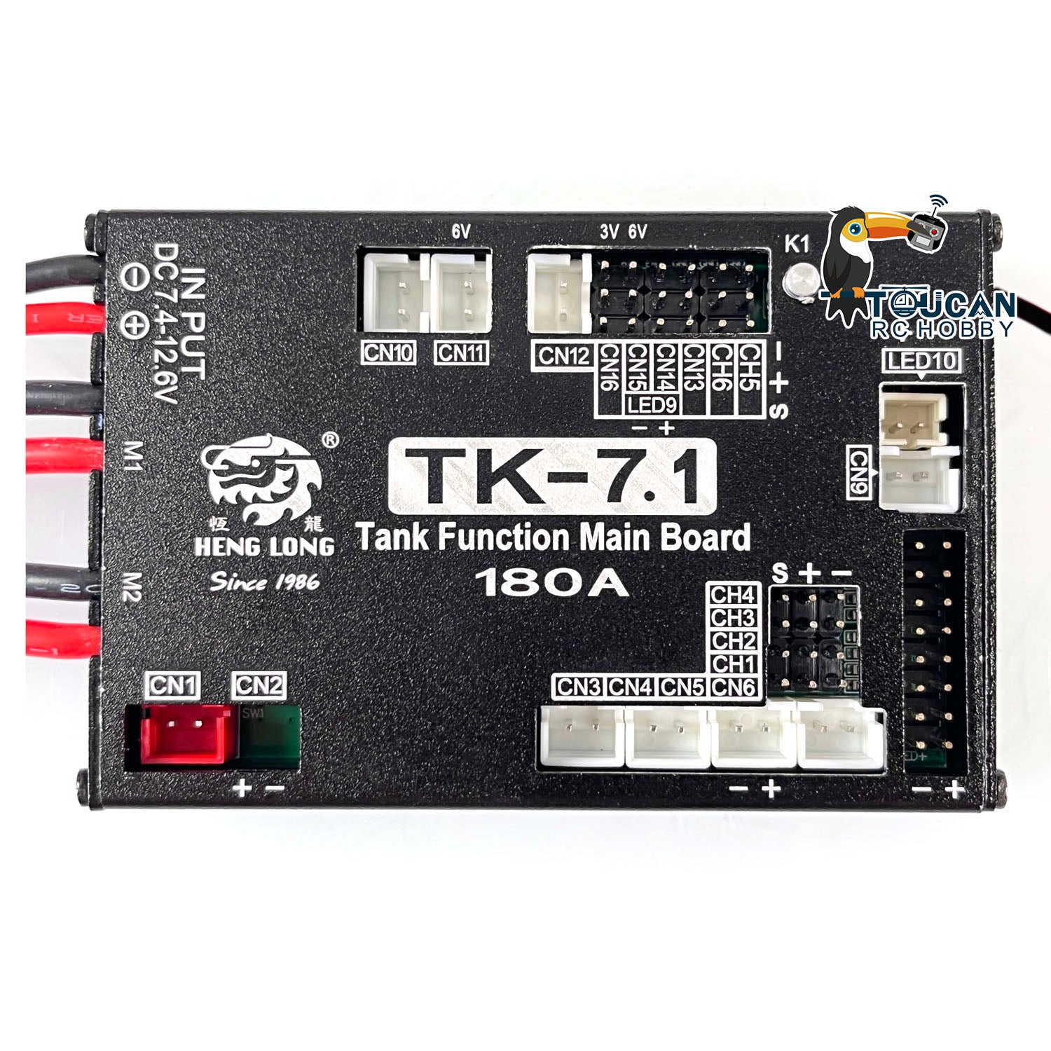 Henglong 7.1 Multi-Function Main Board for 1/16 RC Tank Models - Compatible with Leopard 2A6 & Abrams M1A2 - Realistic Sound Effects - Perfect for RC Tank Enthusiasts and Military Model Collectors