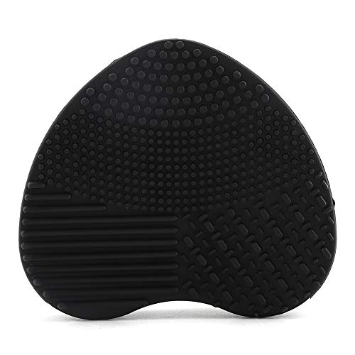 Professional Silicone Makeup Brush Cleaner Mat - Deep Cleaning Cosmetic Brush Washer for Foundation, Eyeshadow, Blush (Night Sky Black) | Perfect for Home & Travel Makeup Kit Organization