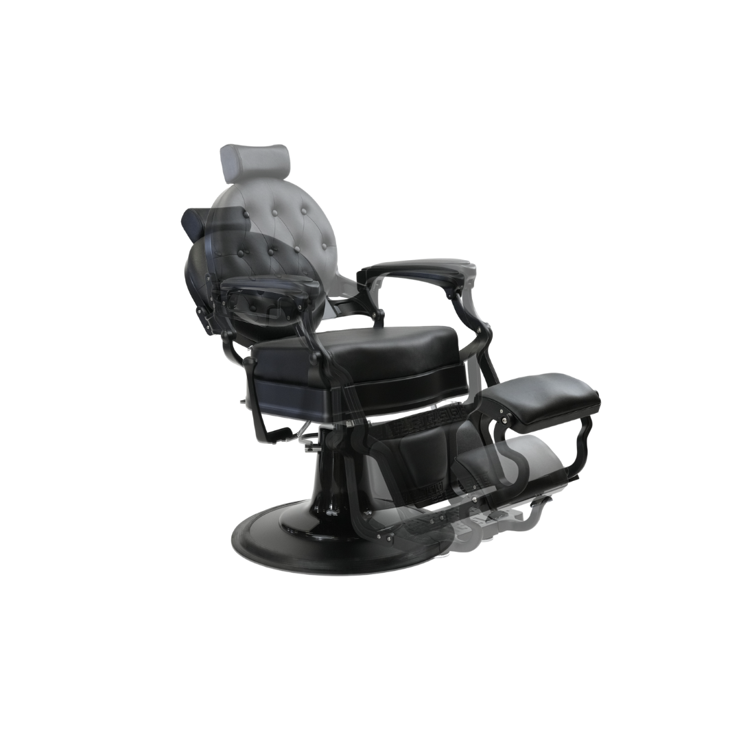 KS 9703 Hydraulic Barber Chair with Reclining Function - Professional Salon Styling Chair for Haircuts & Shaves - Perfect for Barber Shops, Salons & Home Grooming