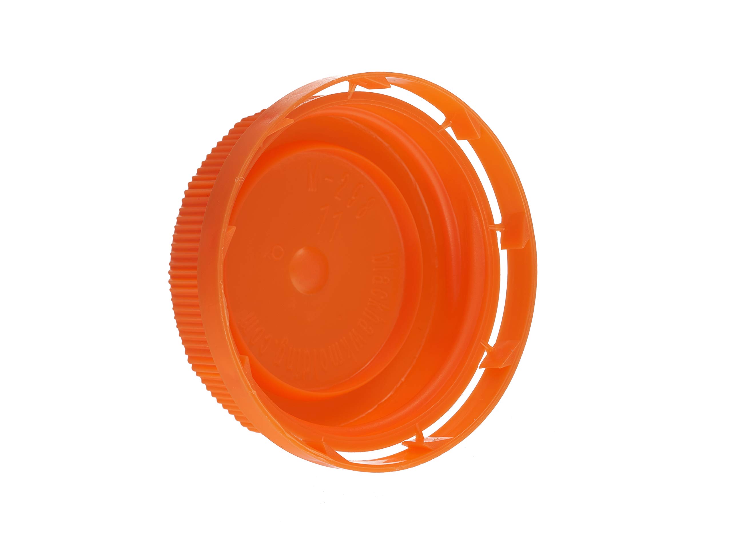1800 Pack 38mm Orange Tamper Evident Ratchet Caps - Child Resistant Bottle Lids for Pharmacy, Cannabis & Food Storage - EcoQuality Bulk Sealing Caps for Safety & Freshness