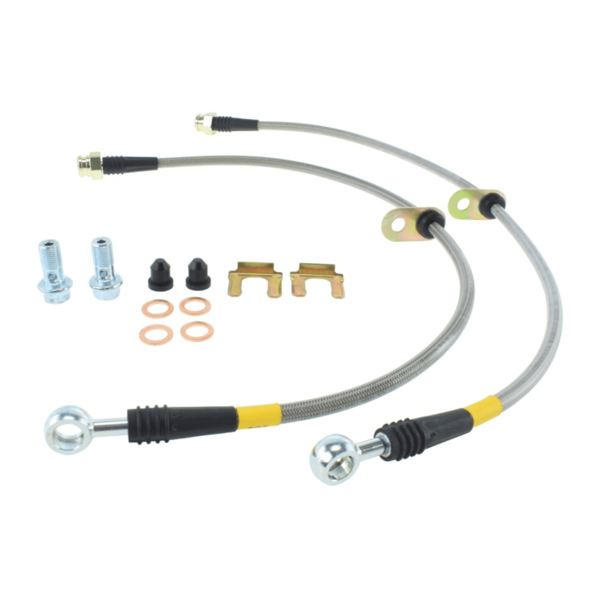 StopTech Stainless Steel Front Brake Lines for Scion FR-S, Subaru BRZ & Toyota 86 (2013+) - High-Performance Braking for Track & Street Driving