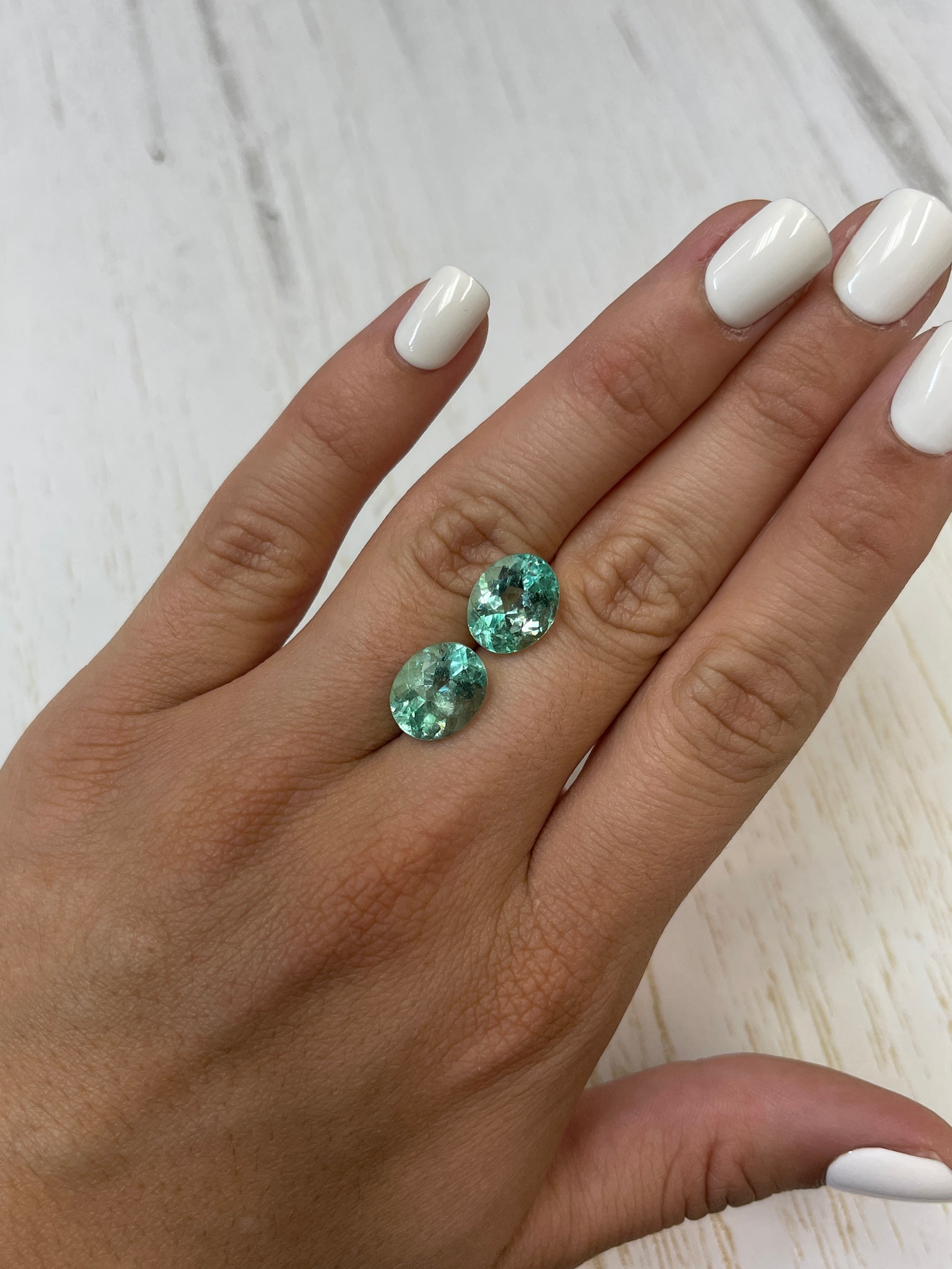 Premium 10.23tcw 13x10mm Matching Pair Colombian Emerald Loose Gemstones - Oval Cut Natural Green Emeralds for Jewelry Making, Engagement Rings & Luxury Gifts