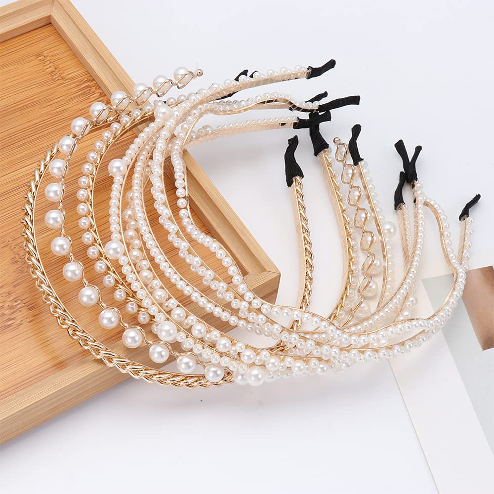 Elegant Pearl Hair Clips for Women - Fashion Hair Accessories, Bridal Headbands & Hair Hoops - Perfect for Weddings, Parties & Everyday Style (Style 1)