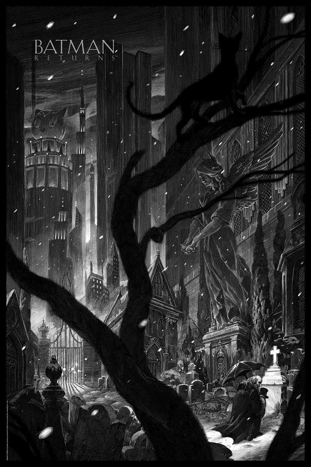 Batman Returns Movie Poster - High Quality Print for Home Theater, Office & Fan Collection | DC Comics Wall Art Decor