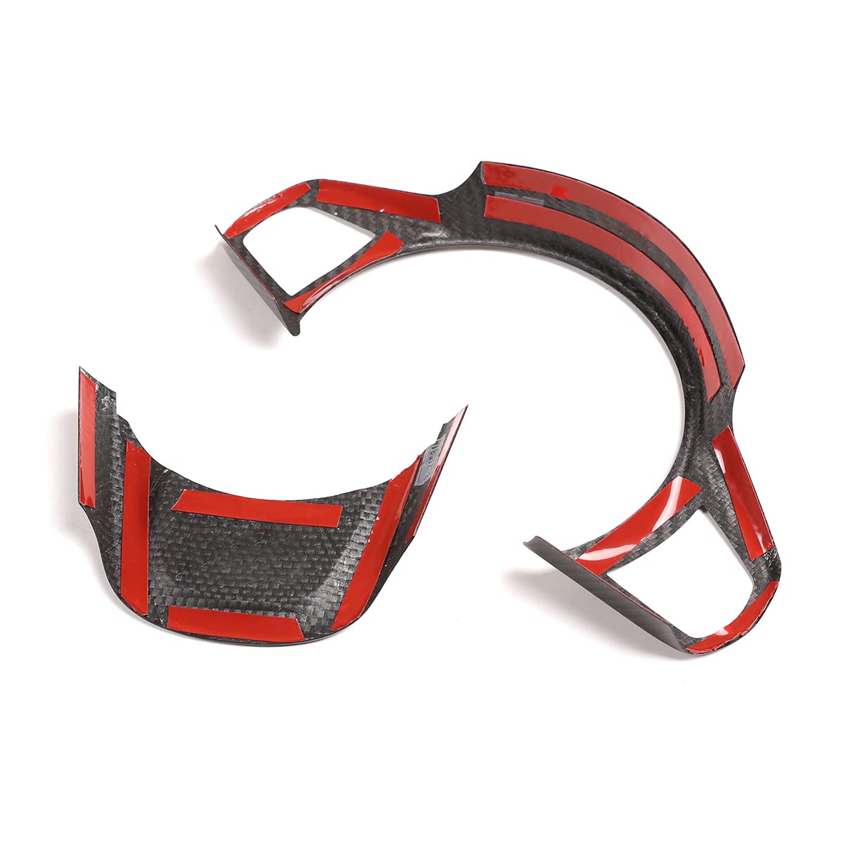 Carbon Fiber Center Console Button Frame for Toyota Supra GR A90 A91 MK5 2019-2024 - Black Real Carbon Fiber Trim & Protective Cover - Upgrade Interior Styling for Sports Car Enthusiasts