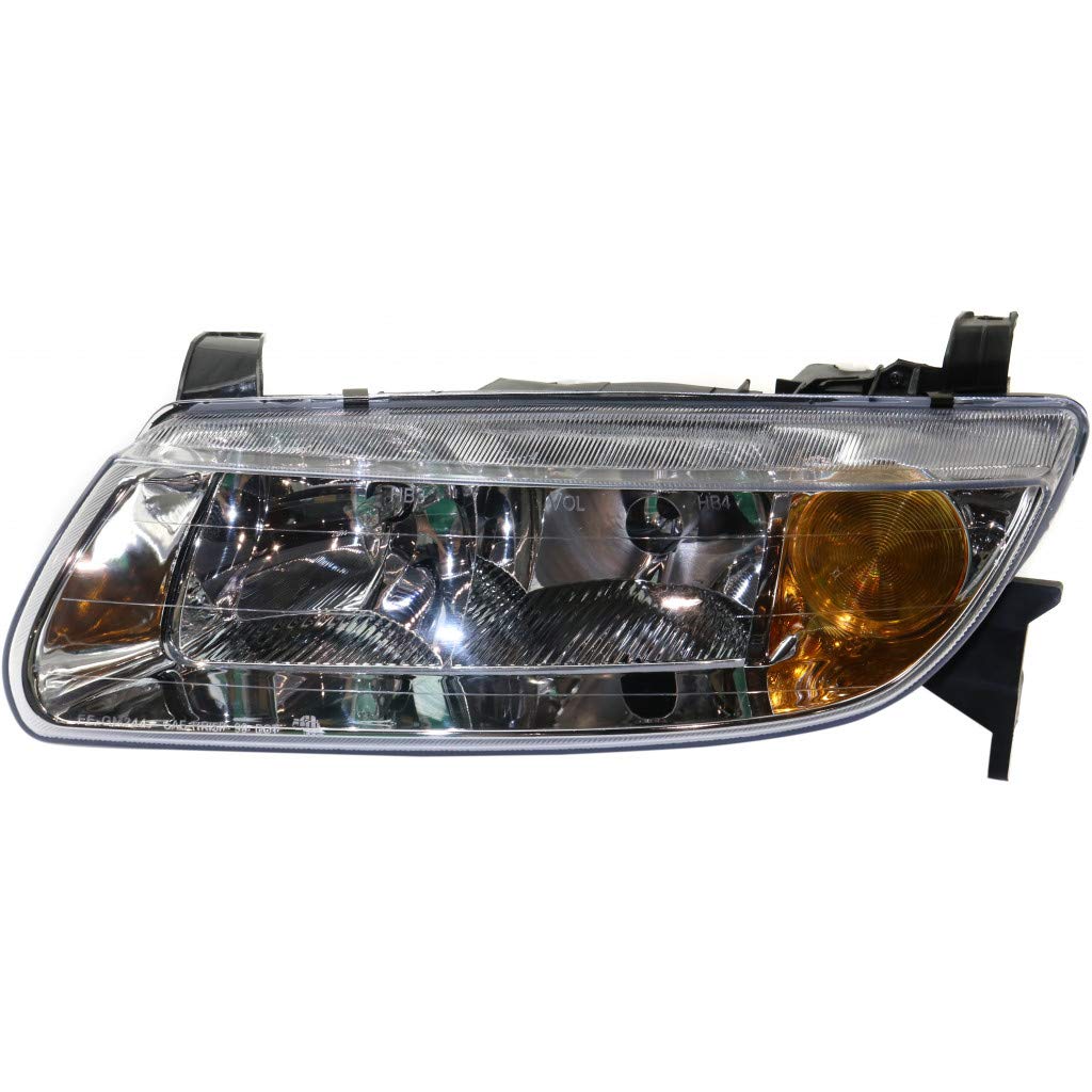 2001-2002 Saturn LS1 Headlight Assembly Pair - DOT Certified Replacement for GM2502200 & GM2503200 with Bulbs - Perfect for Night Driving & Car Restoration Projects