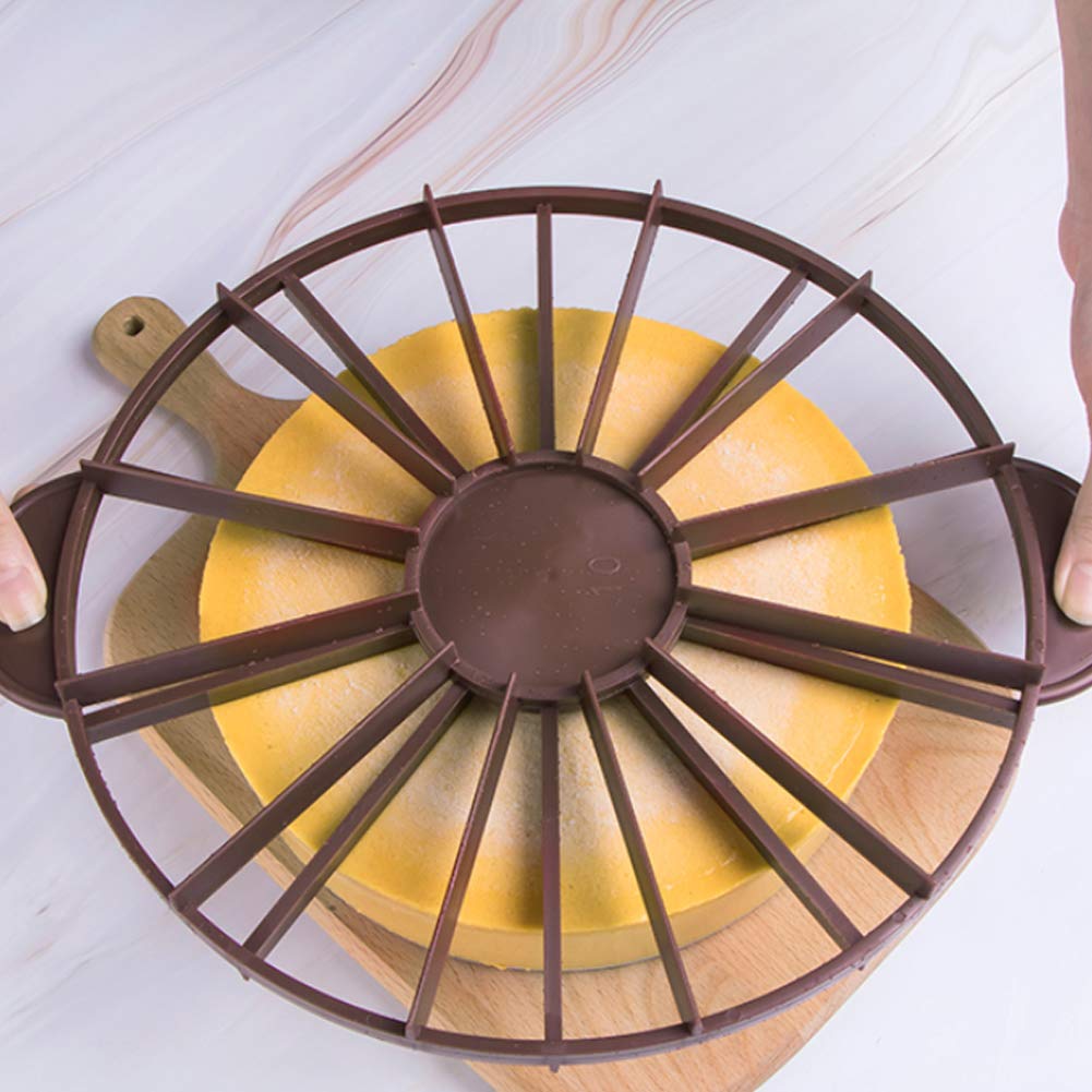 12-Piece Round Cake Divider & Equal Portion Cutter - Professional Baking Tool for Perfect Cake Slicing, Bread Portioning & Dessert Serving | Ideal for Home Bakers, Weddings & Party Plating