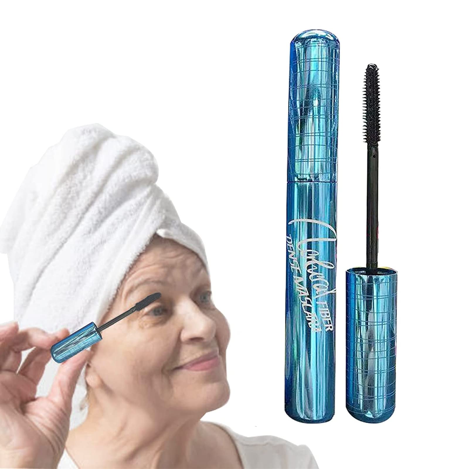 Primelash Volumizing & Lengthening Mascara for Women Over 50 - Anti-Aging Waterproof Mascara with Eyelash Growth Serum for Thinning Lashes - Perfect for Daily Use, Special Occasions & Mature Beauty Routines (1PC)