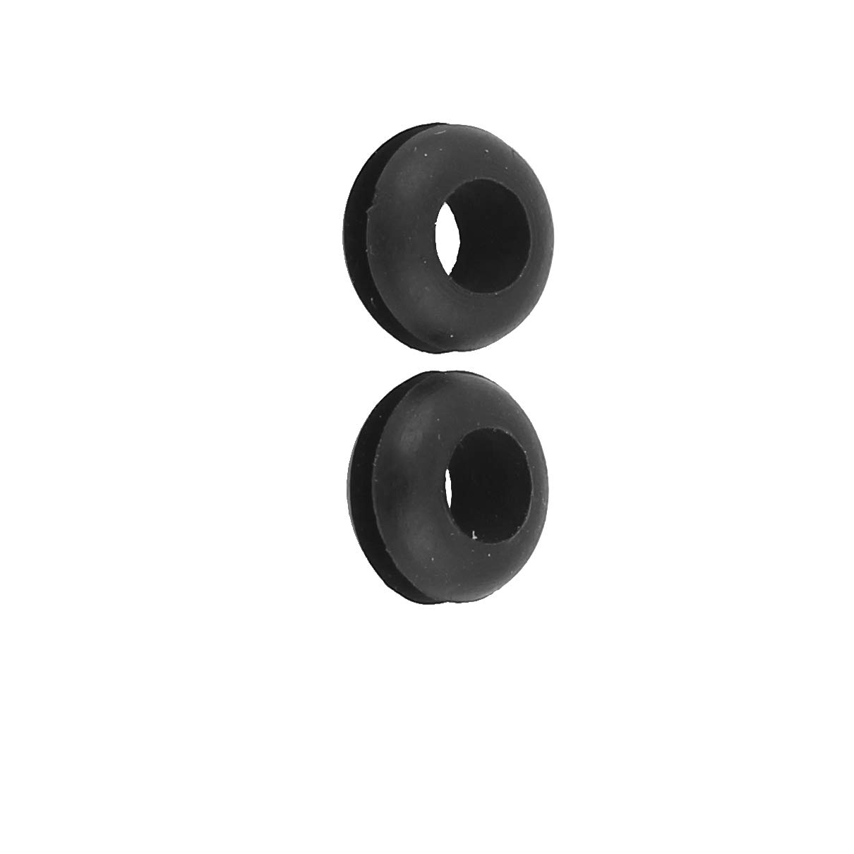 40pcs 6mm Black Rubber Grommets for Electrical Boxes & Conduit Fittings - Wire Protection