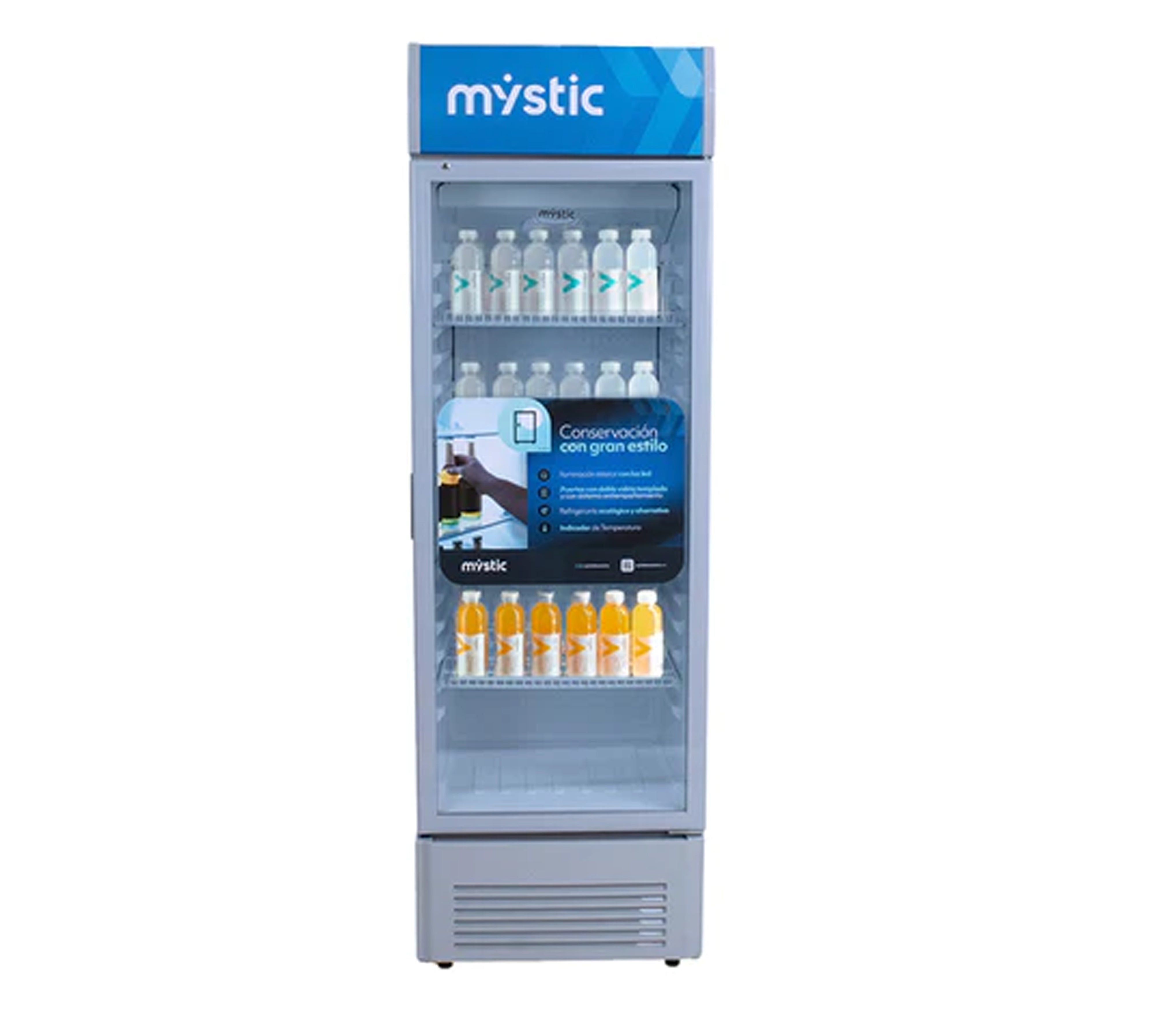 350L Vertical Display Cooler MYENF350L Mystic - Commercial Refrigerator for Restaurants, Cafes, and Retail Stores