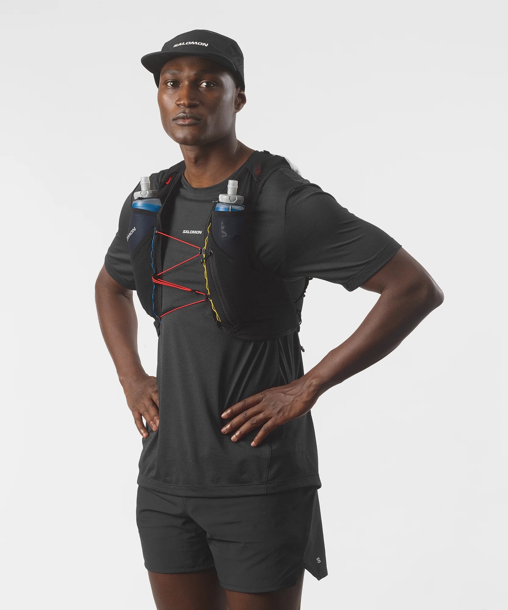 ADV Skin 5 Race Flag Hydration Running Vest with 2 Flasks - Lightweight Breathable Unisex Marathon Gear for Trail Running & Ultra Races