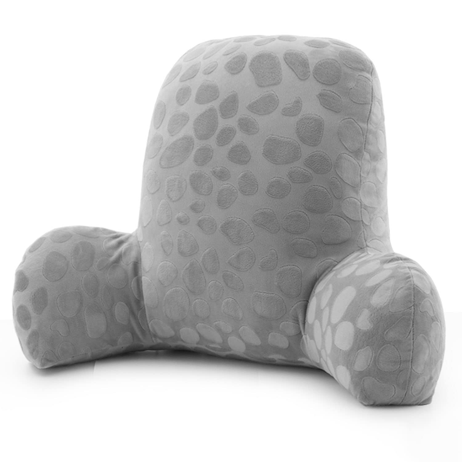 AQAQ Reading Pillow with Detachable Back Support & Armrests - Ergonomic Waist Support Cushion with Removable Washable Cover - Perfect for Reading, Bed Rest, Nursing, and Back Pain Relief