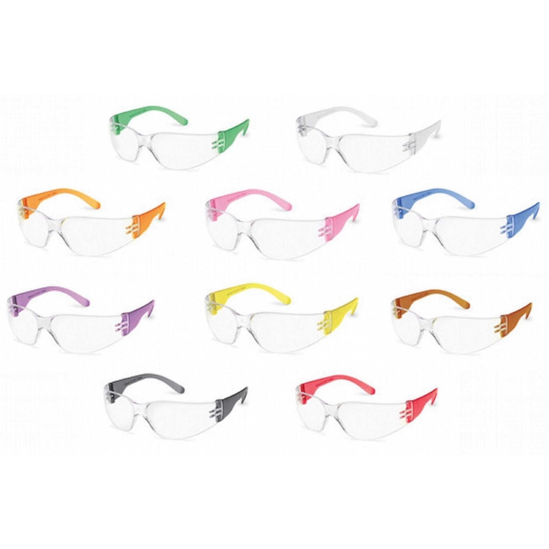 Gateway Safety 3699 StarLite Gumballs Safety Glasses - Clear Lens, Small Size (Case of 100) - Ideal for Construction, Lab Work & Industrial Safety Protection