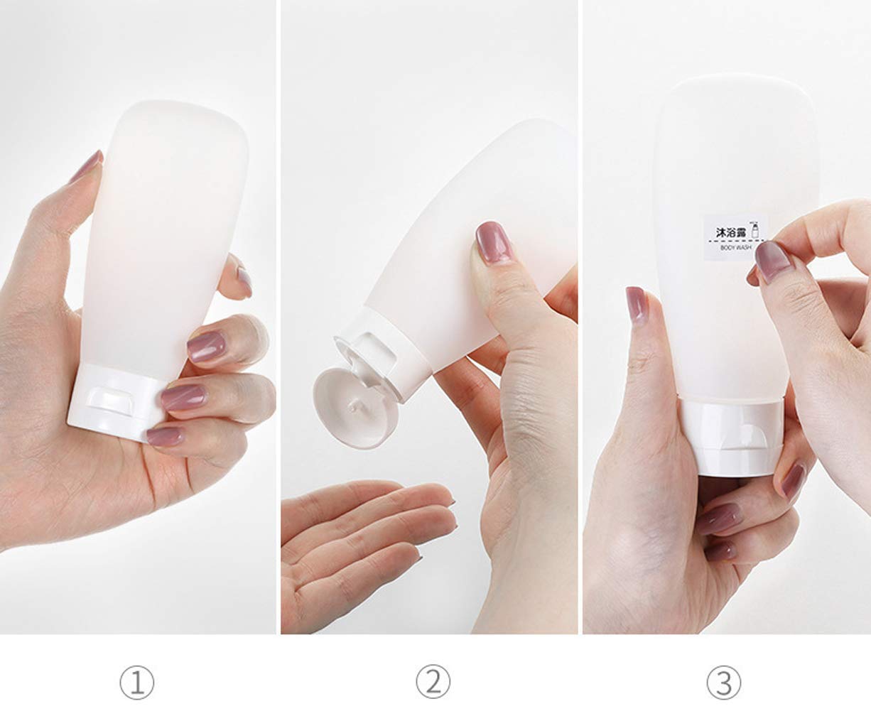12-Pack Empty White Plastic Squeeze Tubes with Flip Cap - 150ml/5oz Refillable Cosmetic Containers for Facial Cleanser, Shampoo, Lotion & Travel Toiletries | Perfect for DIY Skincare, Travel Bottles & Salon Product Packaging