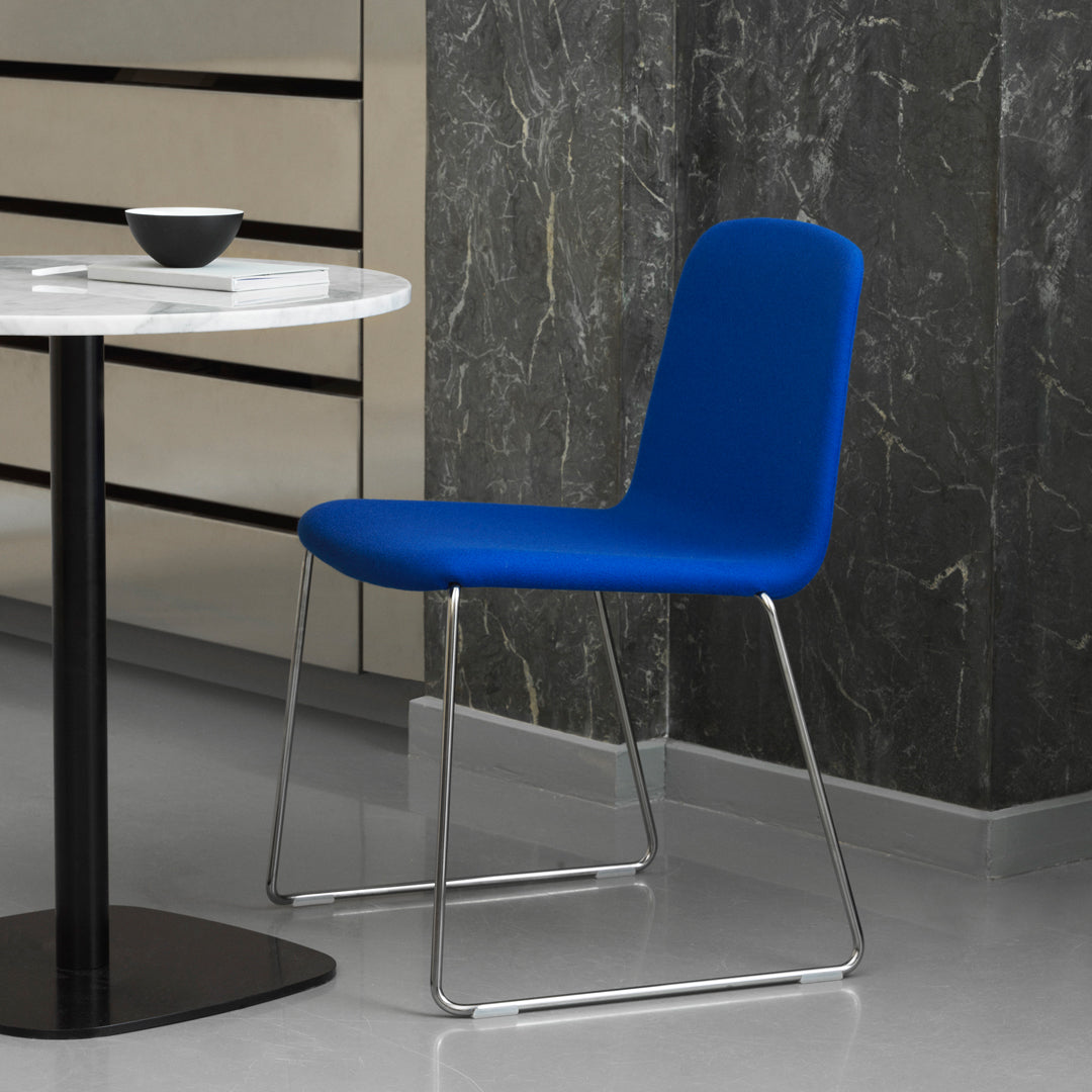 Just Chair - Premium Steel Fully Upholstered Stackable Chair for Office, Dining Room & Conference | Durable & Comfortable Seating Solution