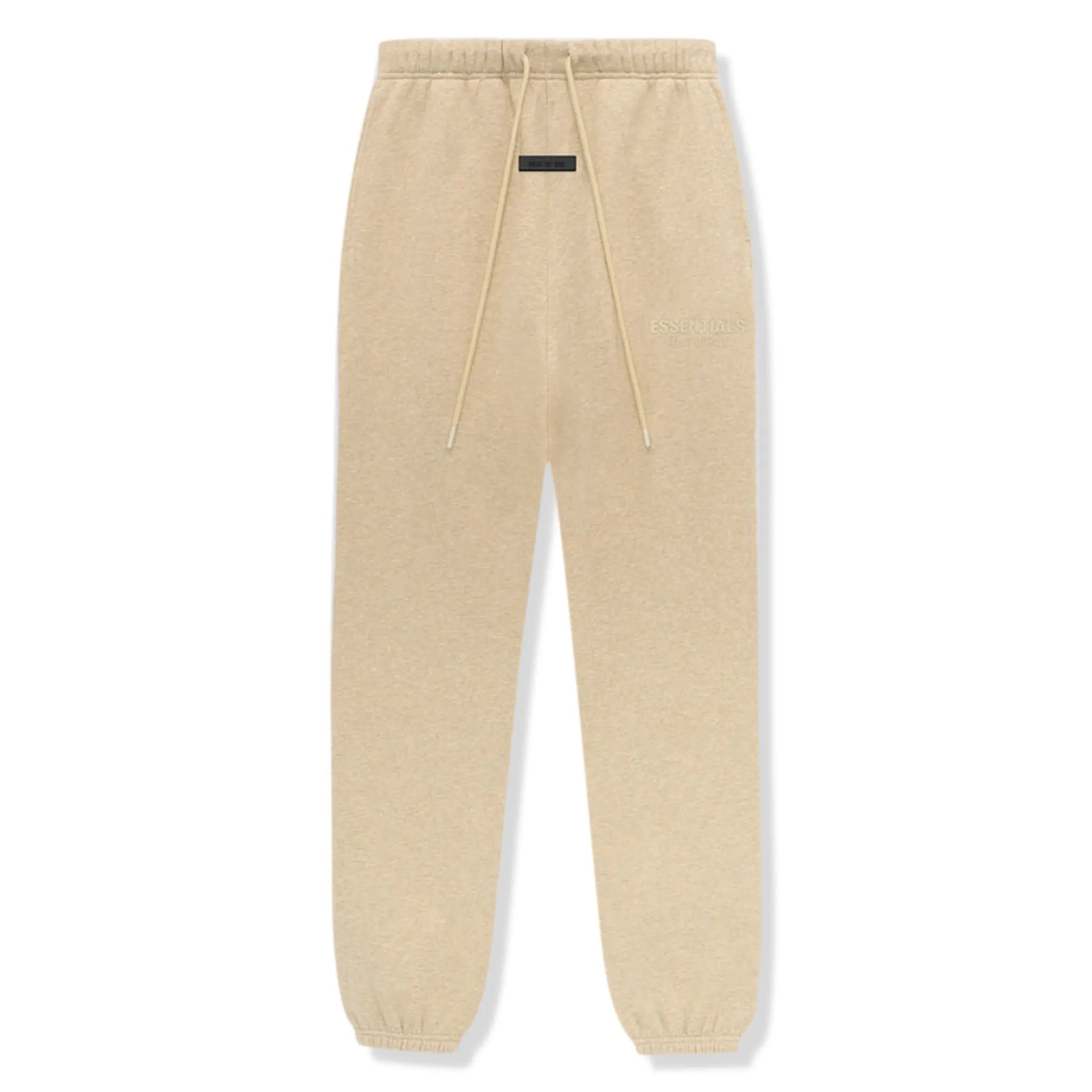 Fear Of God Essentials Gold Heather Sweatpants for Men - Comfortable Lounge Pants, Casual Streetwear (FW23 Collection) - Perfect for Home Relaxation, Gym & Everyday Wear