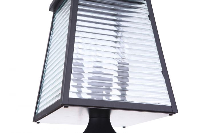Armstrong 3-Light Outdoor Post Mount in Midnight Black - Durable Weatherproof Exterior Lighting for Patio, Garden, and Driveway