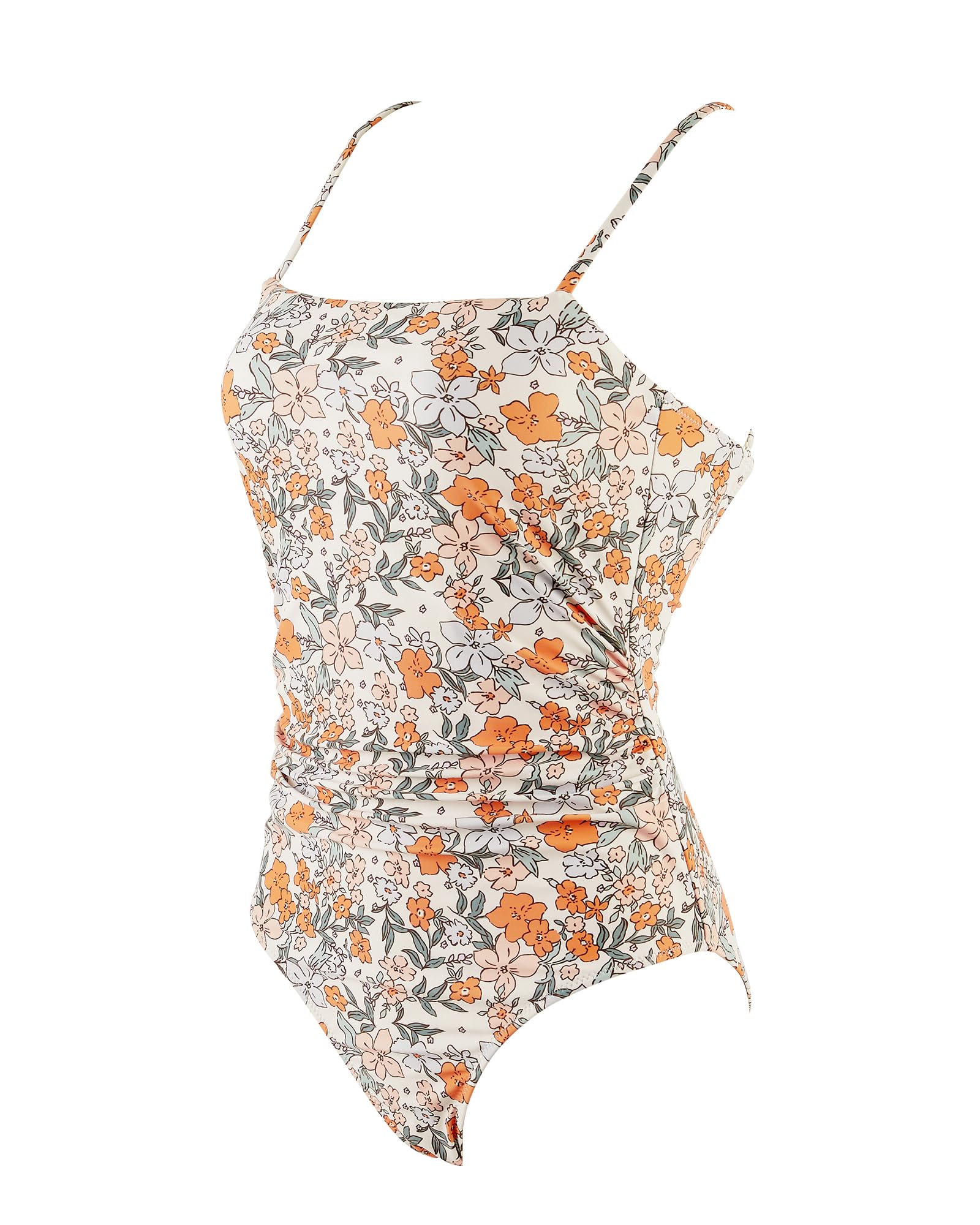 SUUKSESS Women's Sexy Tummy Control One Piece Swimsuit - Square Neck Bathing Suit for Women | High Waisted Slimming Swimwear for Beach, Pool & Vacation