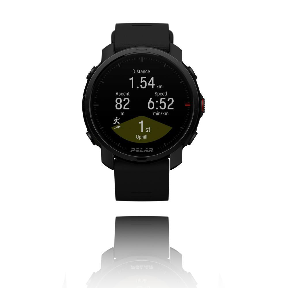 Polar Grit X Pro Multisport GPS Watch - Black (Medium/Large) | Heart Rate Monitor, Waterproof Fitness Tracker for Running, Cycling & Outdoor Adventures