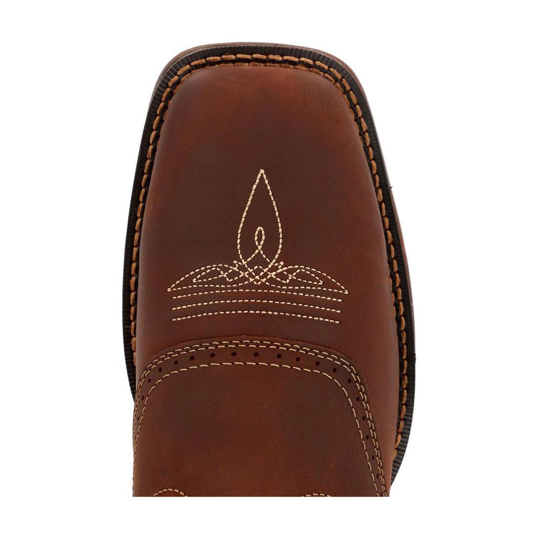Rebel Steel Toe Waterproof Western Boots for Men - Durable Work & Outdoor Safety Shoes - Perfect for Construction, Hiking, and Ranch Work